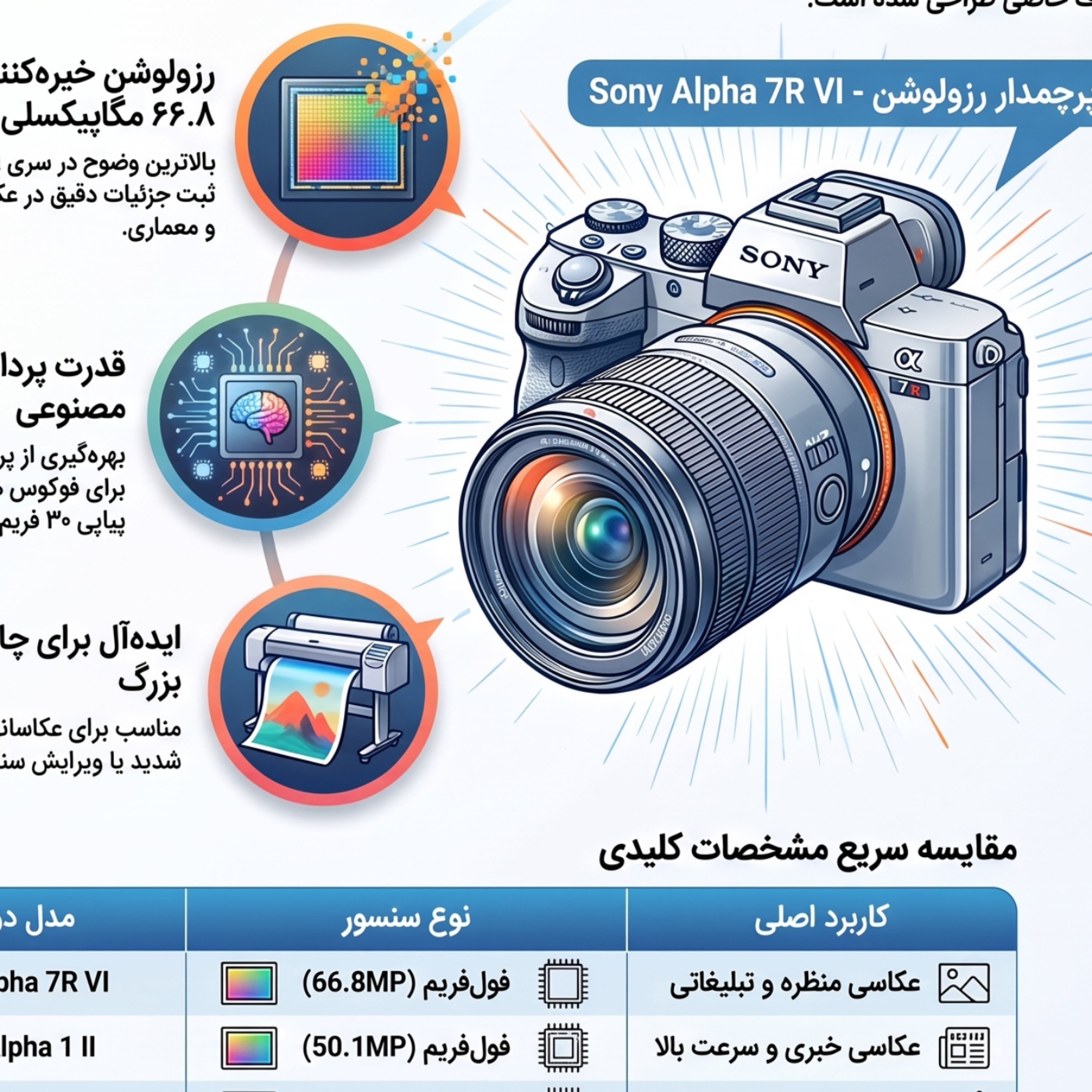 کاور جدیدترین دوربین عکاسی سونی