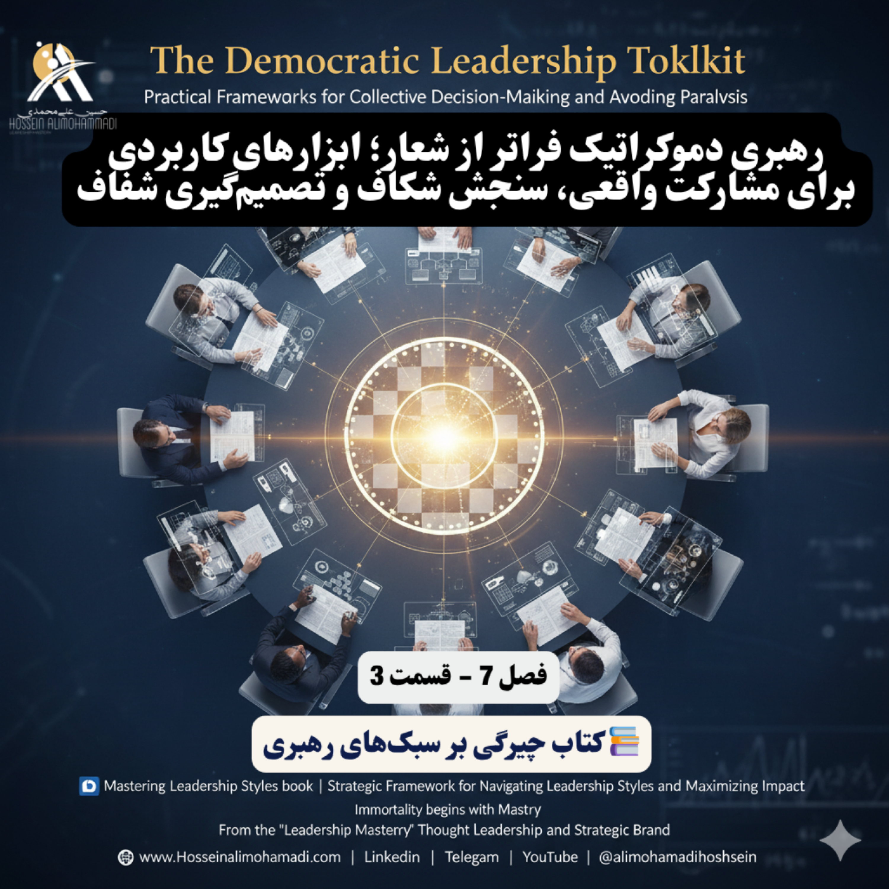 کاور رهبری دموکراتیک فراتر از شعار؛ ابزارهای کاربردی برای مشارکت واقعی، سنجش شکاف و تصمیمگیری شفاف