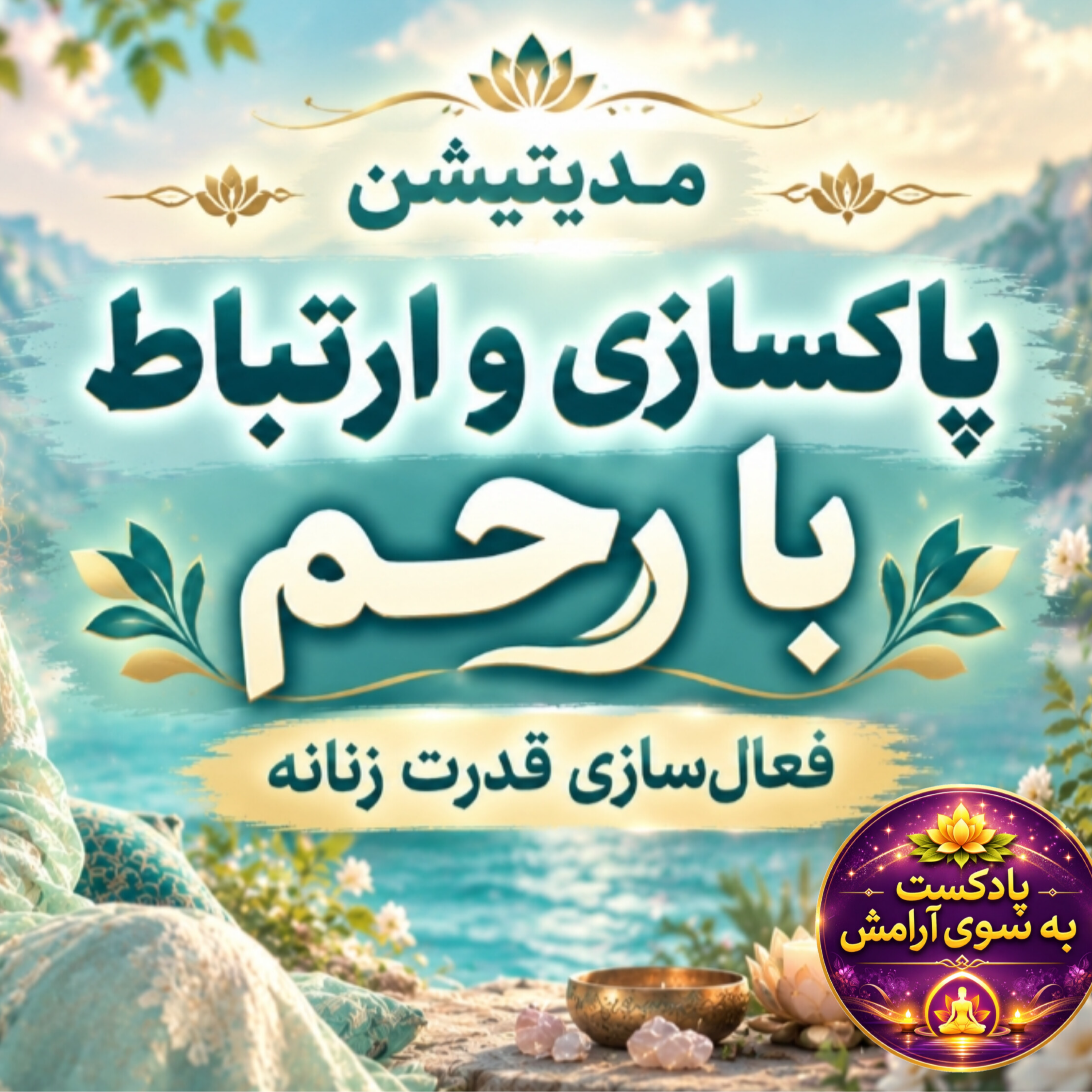 کاور مدیتیشن پاکسازی رحم و فعال‌سازی انرژی زنانه | ارتباط با قدرت درون