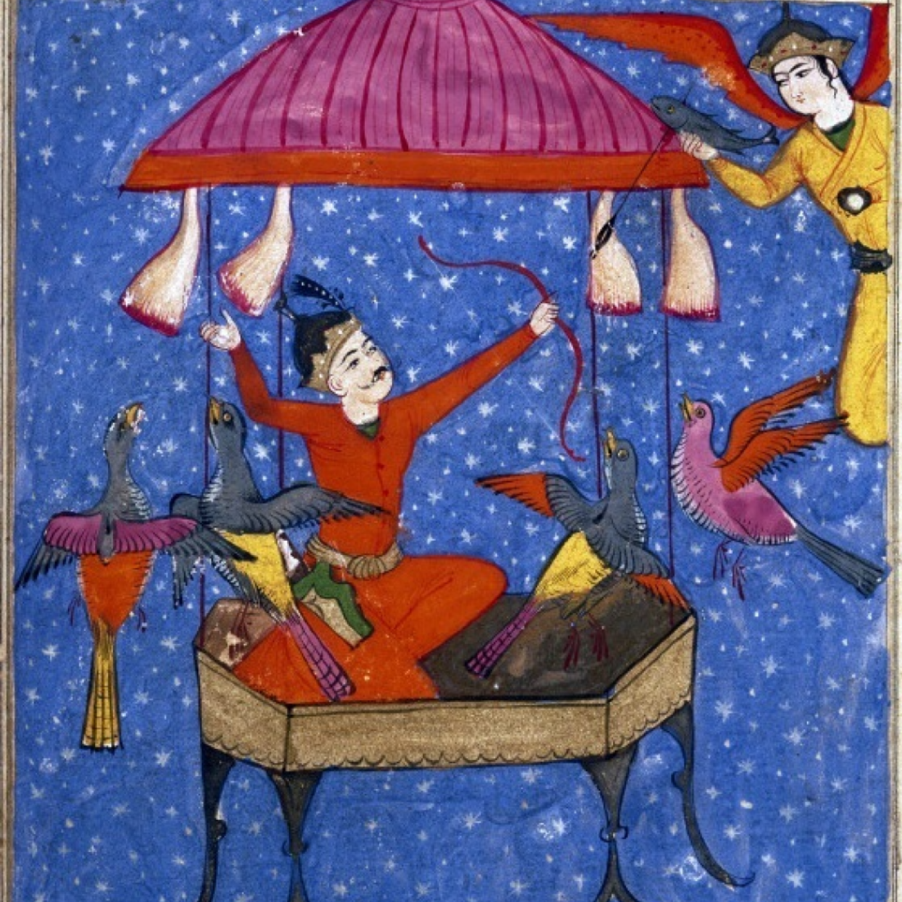 کاور نشست 61 (داستان های جنگ هاماوران) ( کیکاوس بر آسمان)