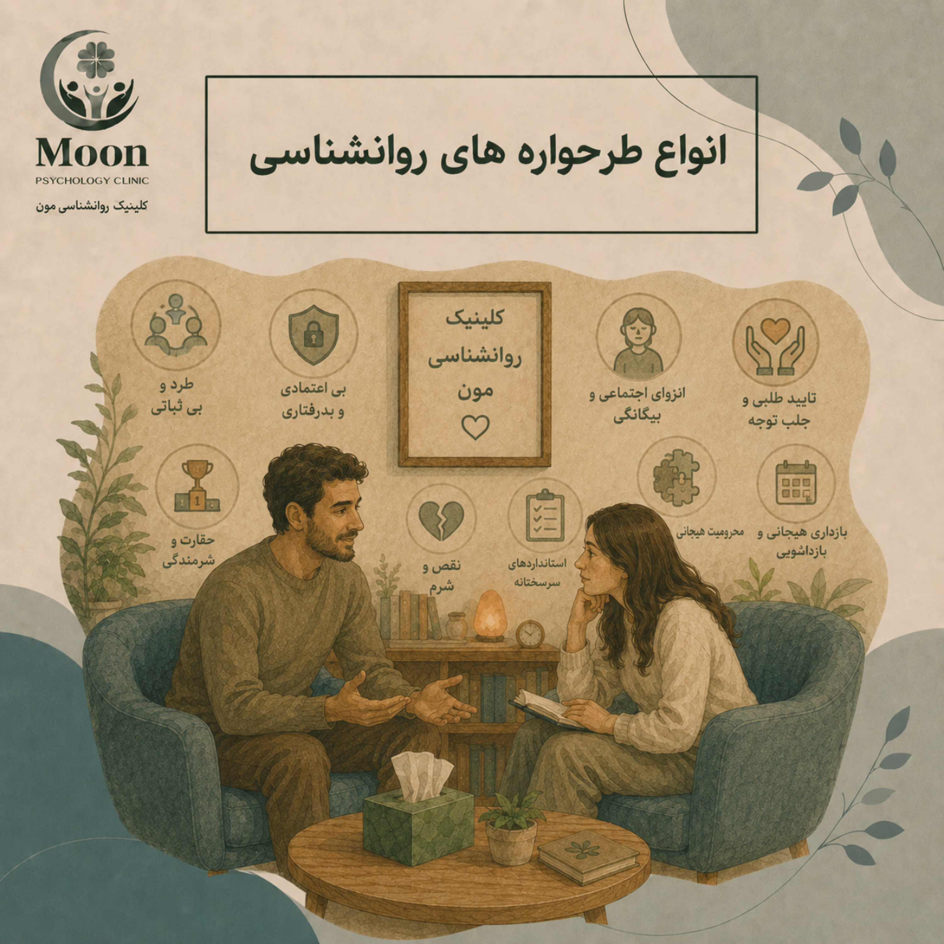 کاور انواع طرحوارههای روانشناسی