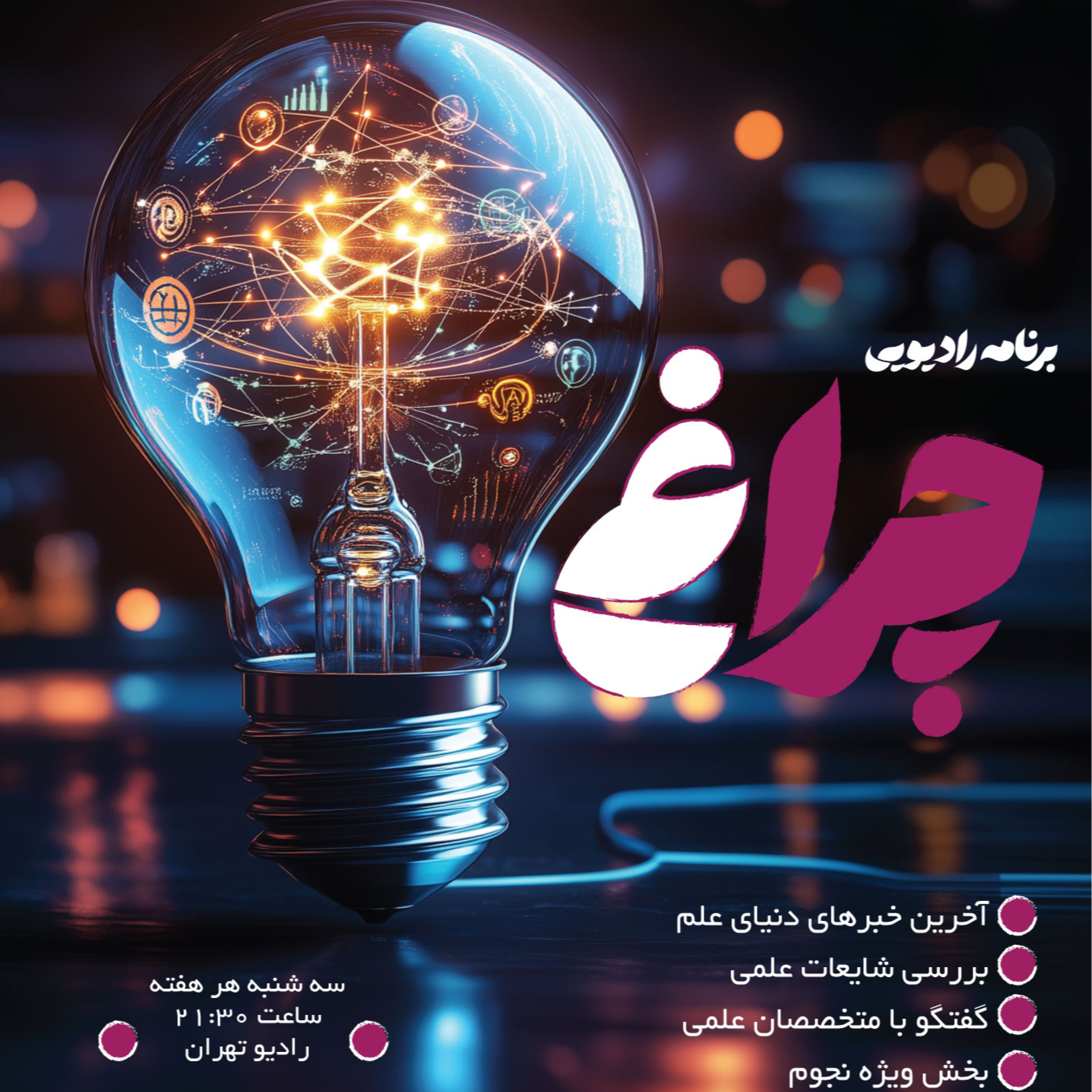 کاور قسمت اول برنامه رادیویی چراغ با موضوع صدا
