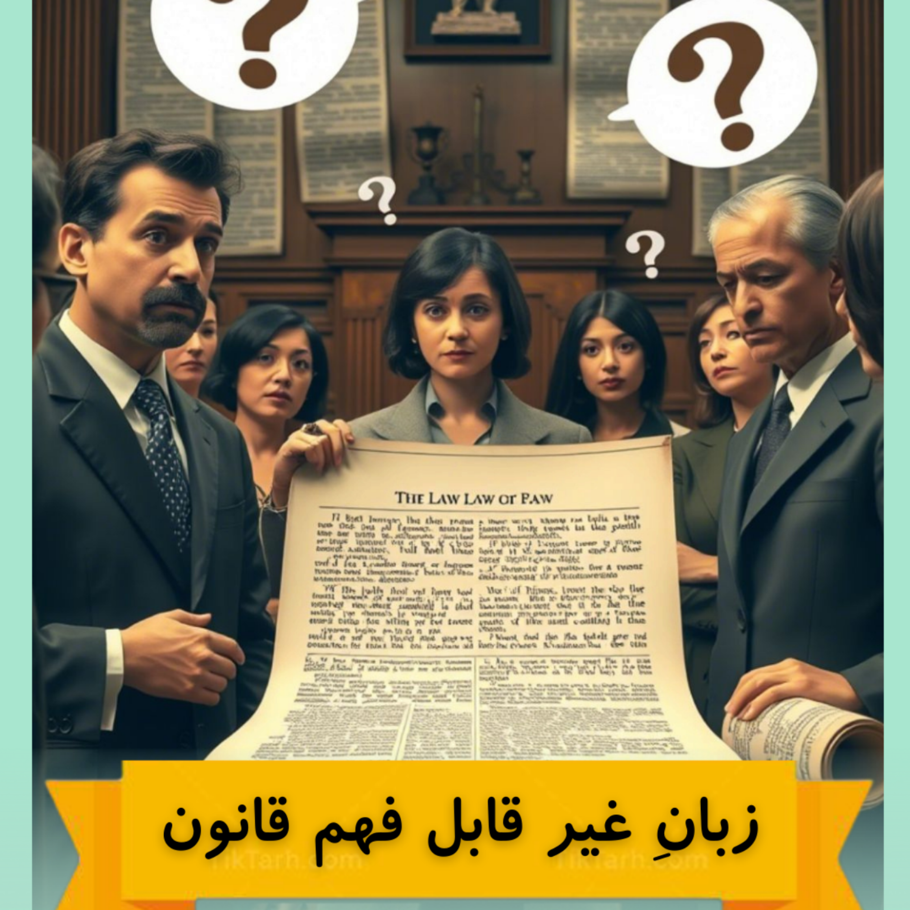 کاور زبان غیر قابل فهم قانون