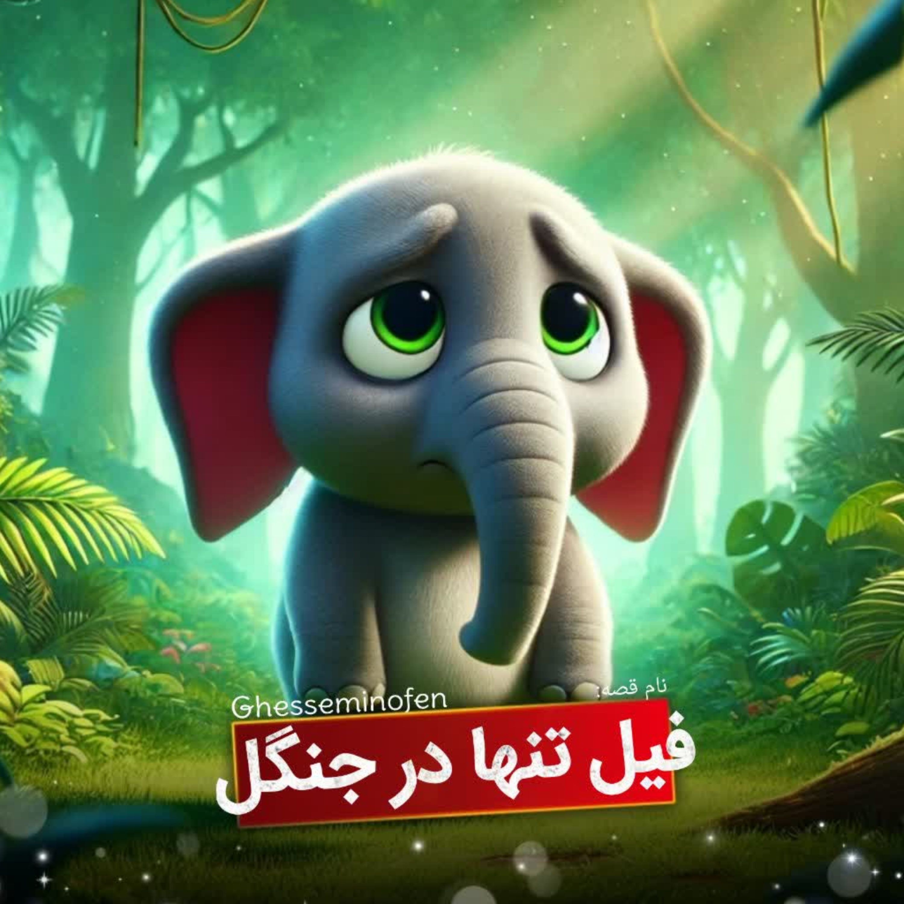 کاور فیل تنها در جنگل