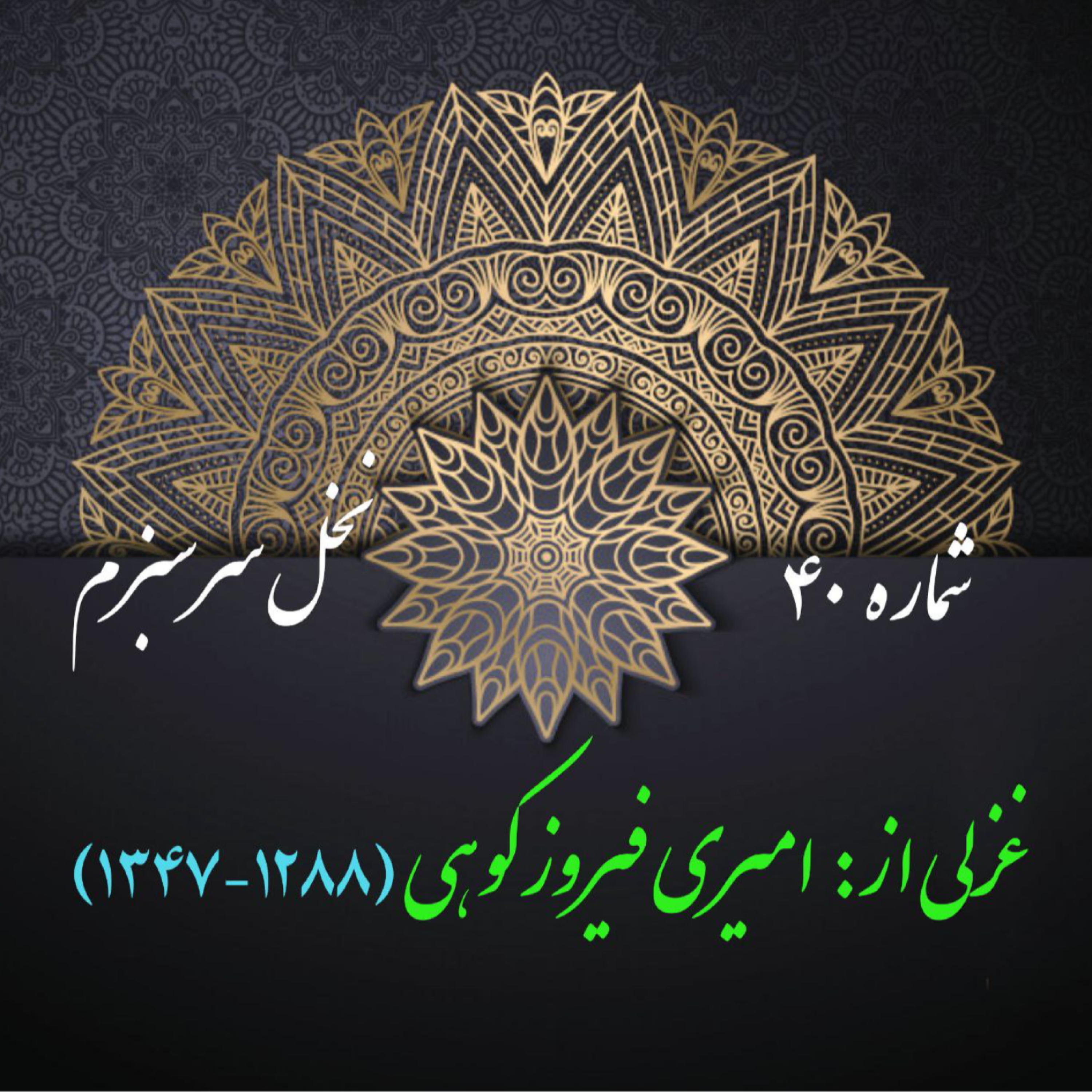 کاور شمارۀ 40 - غزلی از امیری فیروزکوهی