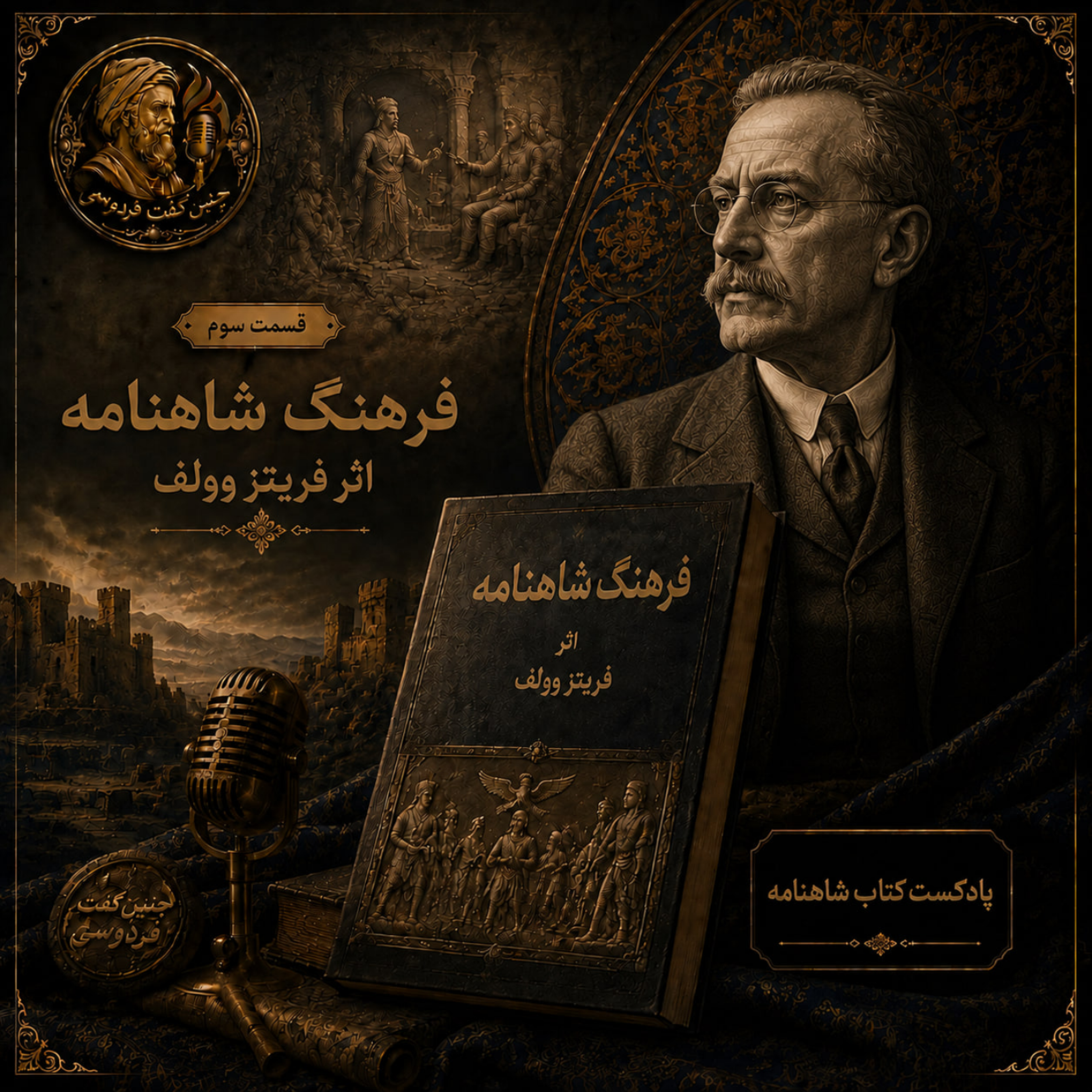 کاور کتاب فرهنگ شاهنامه اثر فریتز وولف