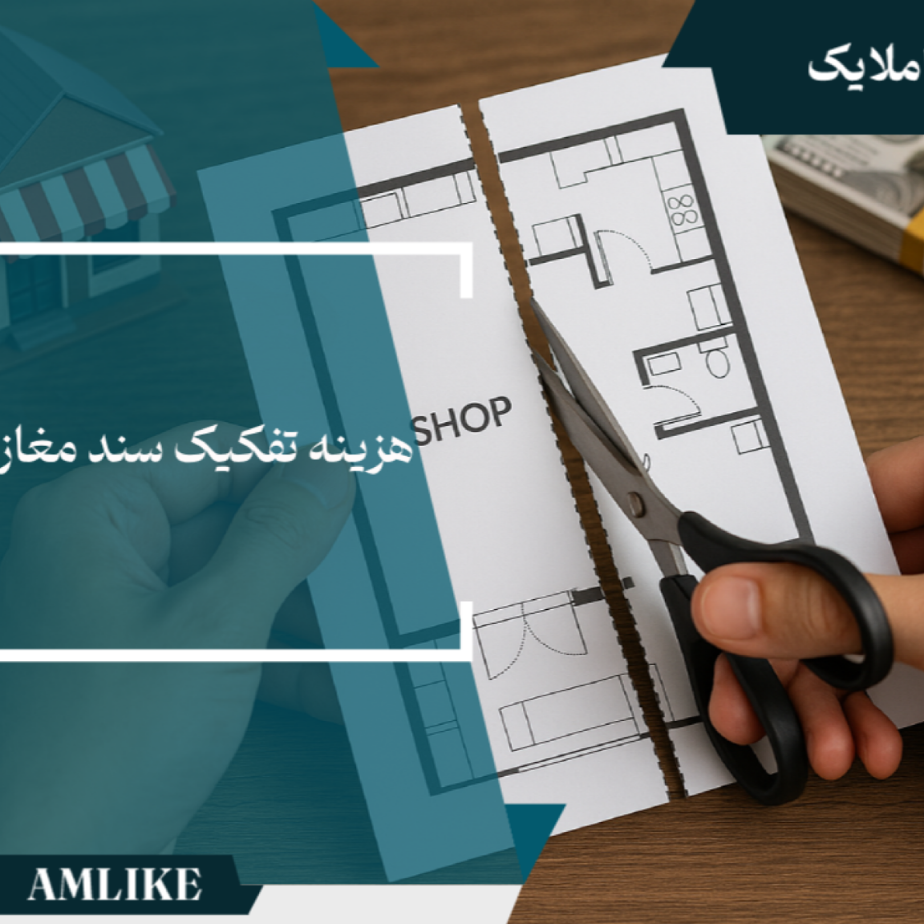 کاور هزینه تفکیک سند مغازه