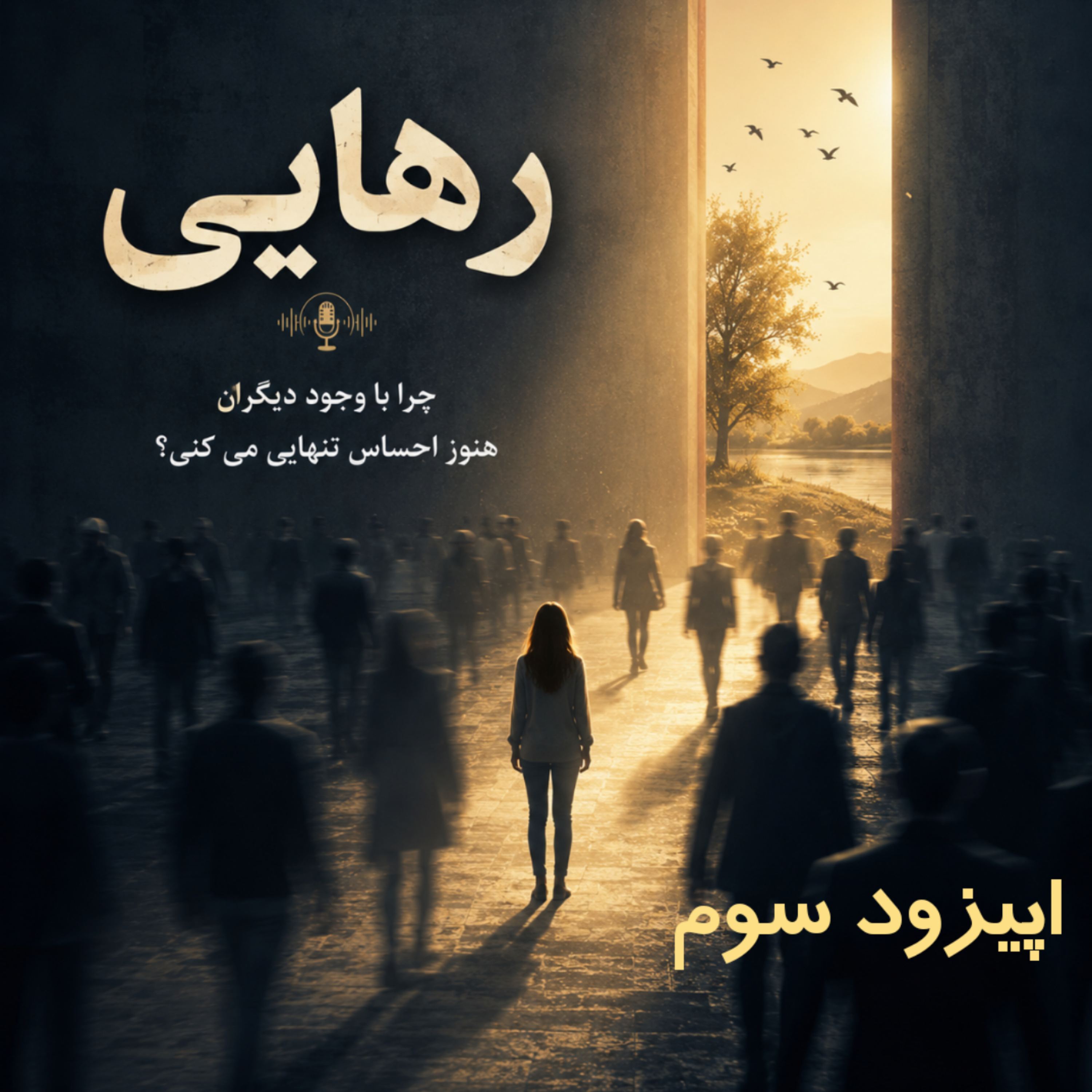 کاور رهایی 🎙️اپیزود سوم( مراقبه و تنفس آگاهانه برای آرامسازی ذهن و بدن)
