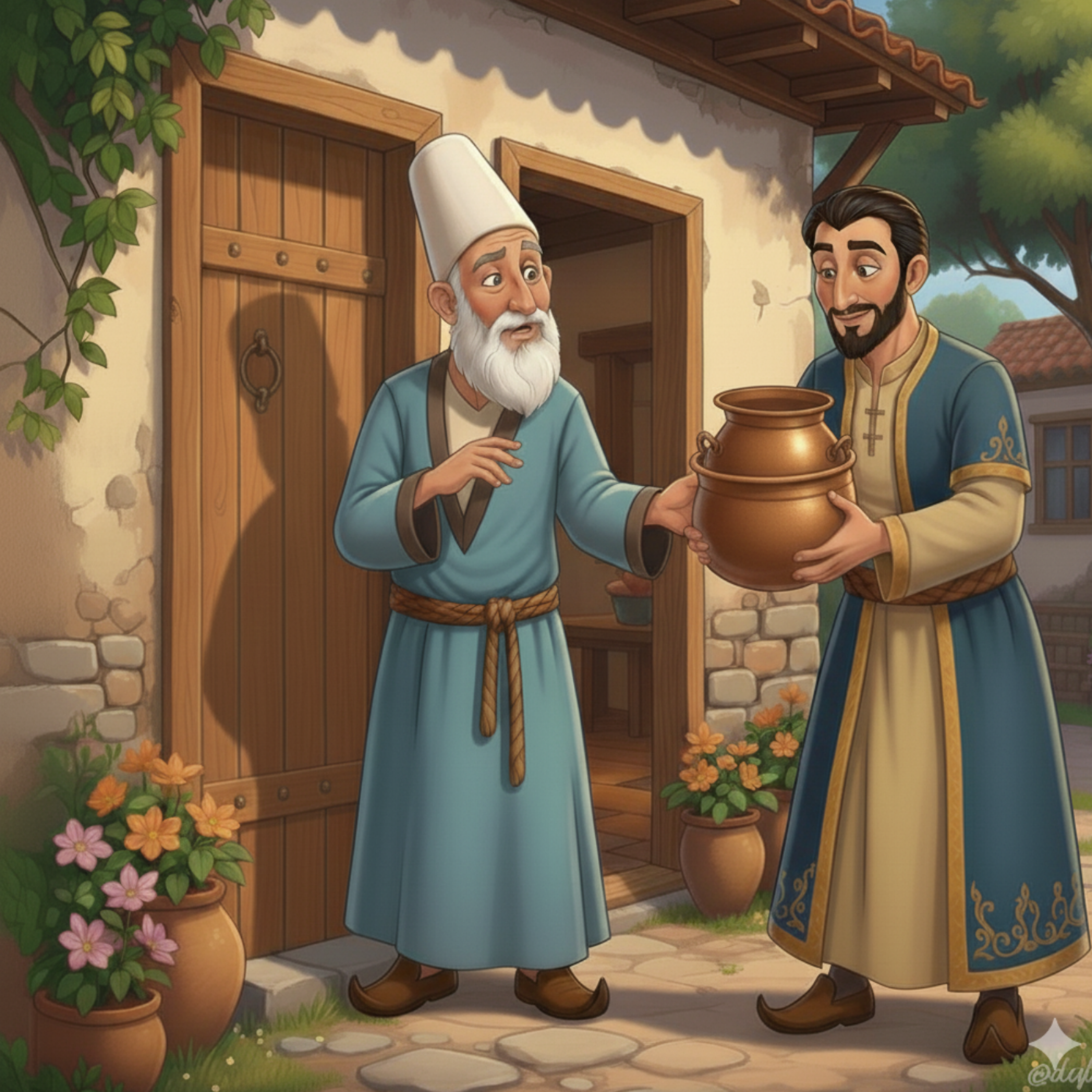 کاور ضرب المثل «دیگ ملانصرالدین است»