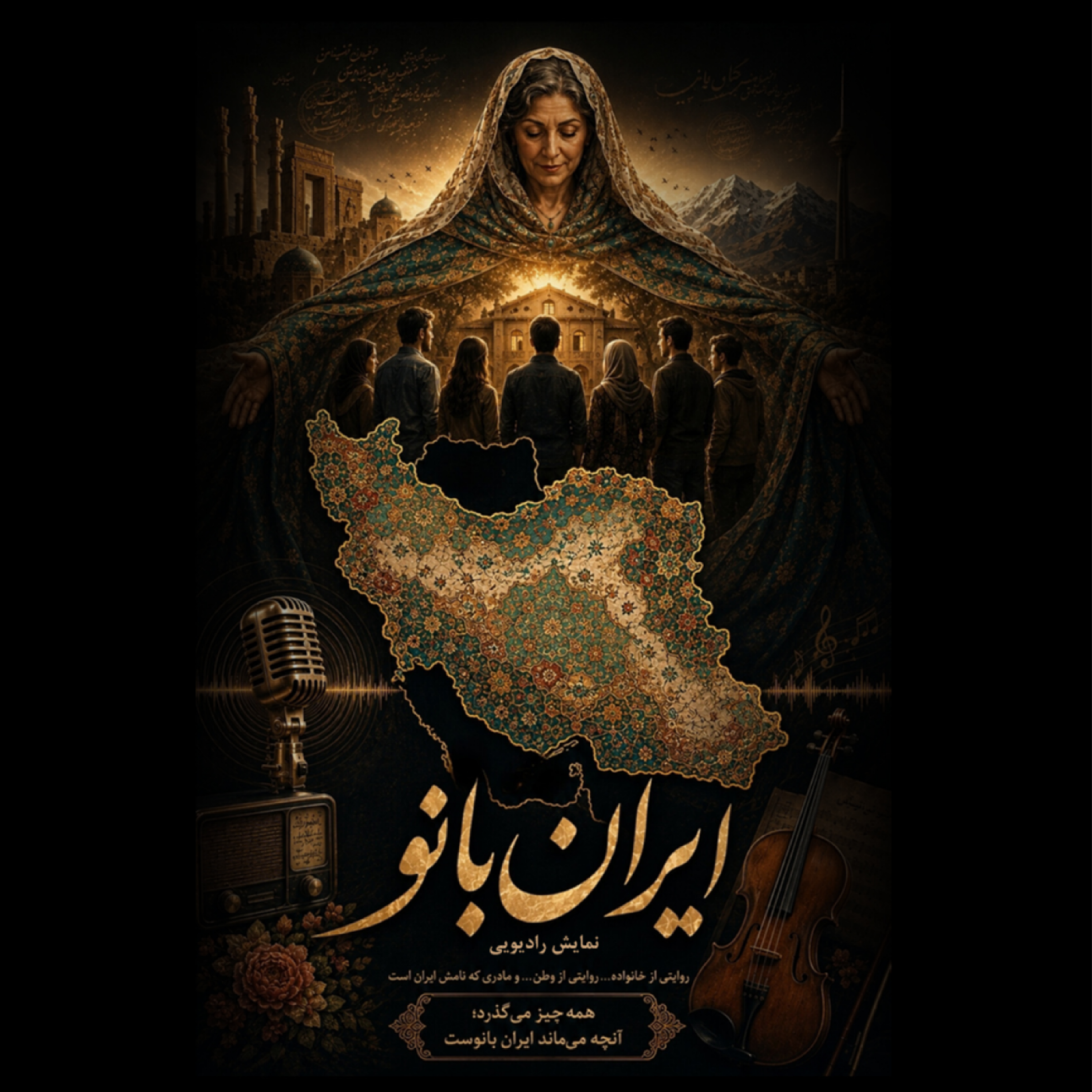 کاور نمایش رادیویی ایران بانو