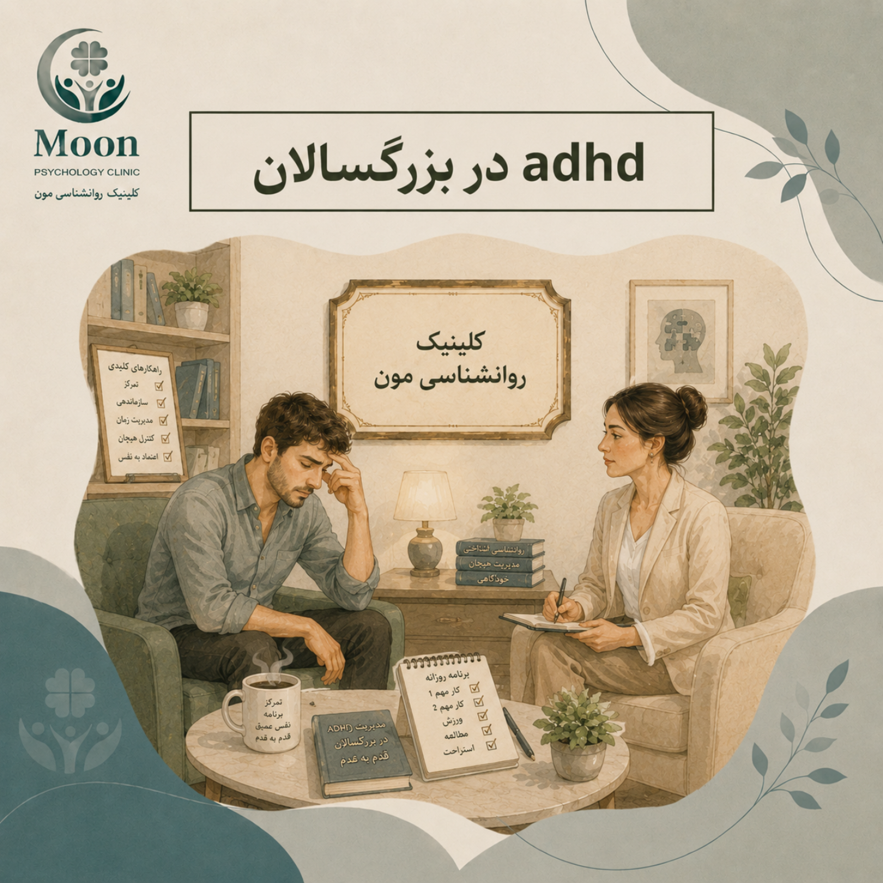 کاور adhd در بزرگسالان