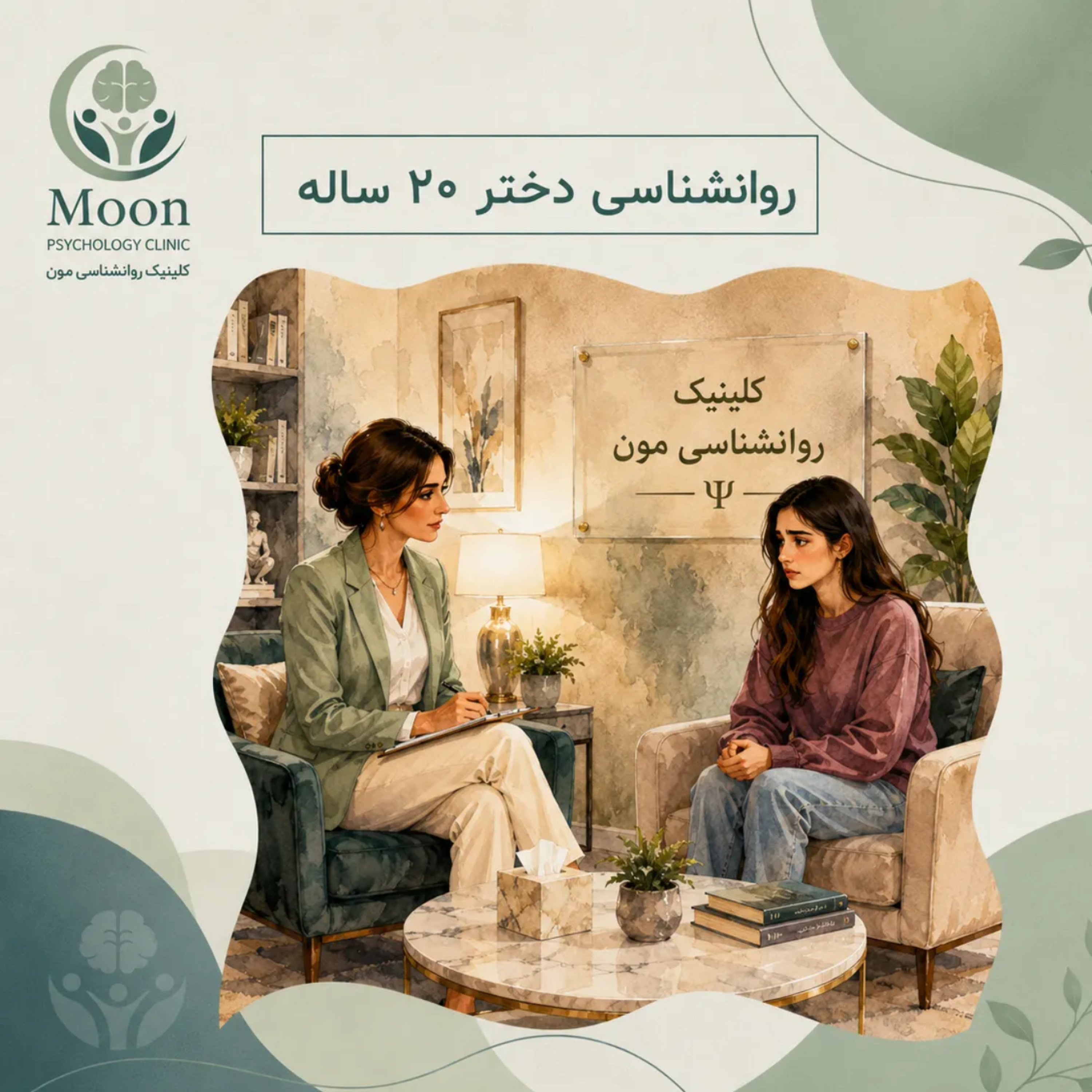 کاور روانشناسی دختر 20 ساله