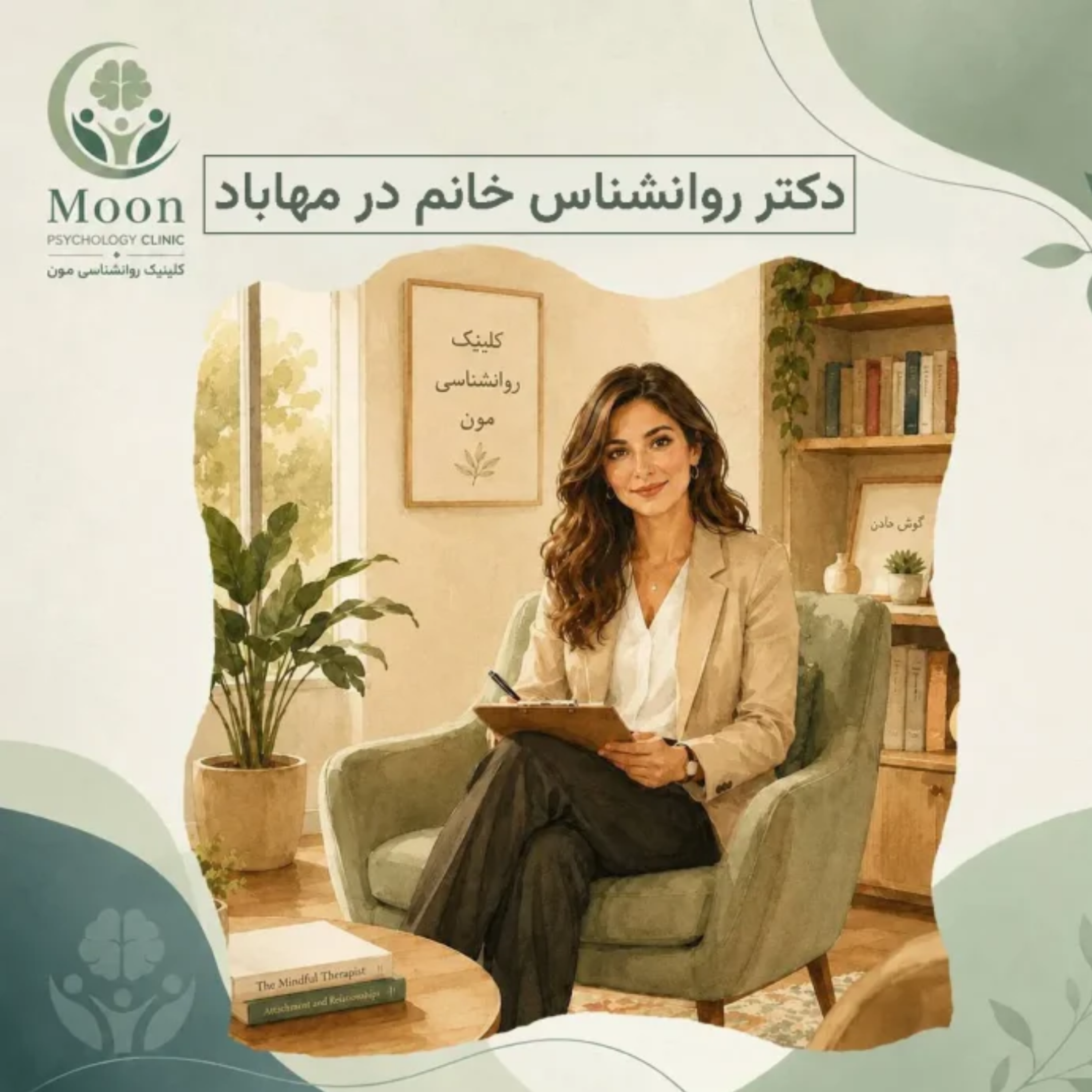 کاور دکتر روانشناس خانم در مهاباد