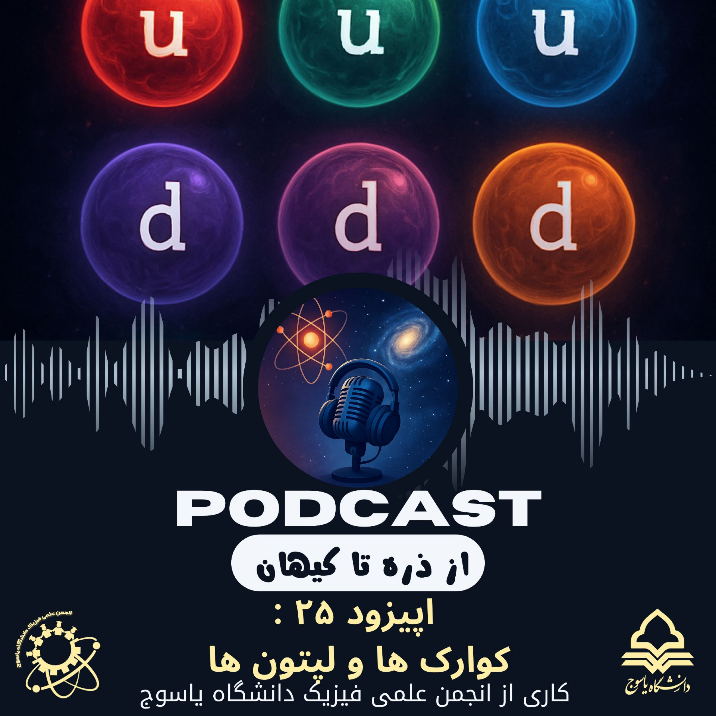 کاور اپیزود بیست و پنجم: کوارکها و لپتونها