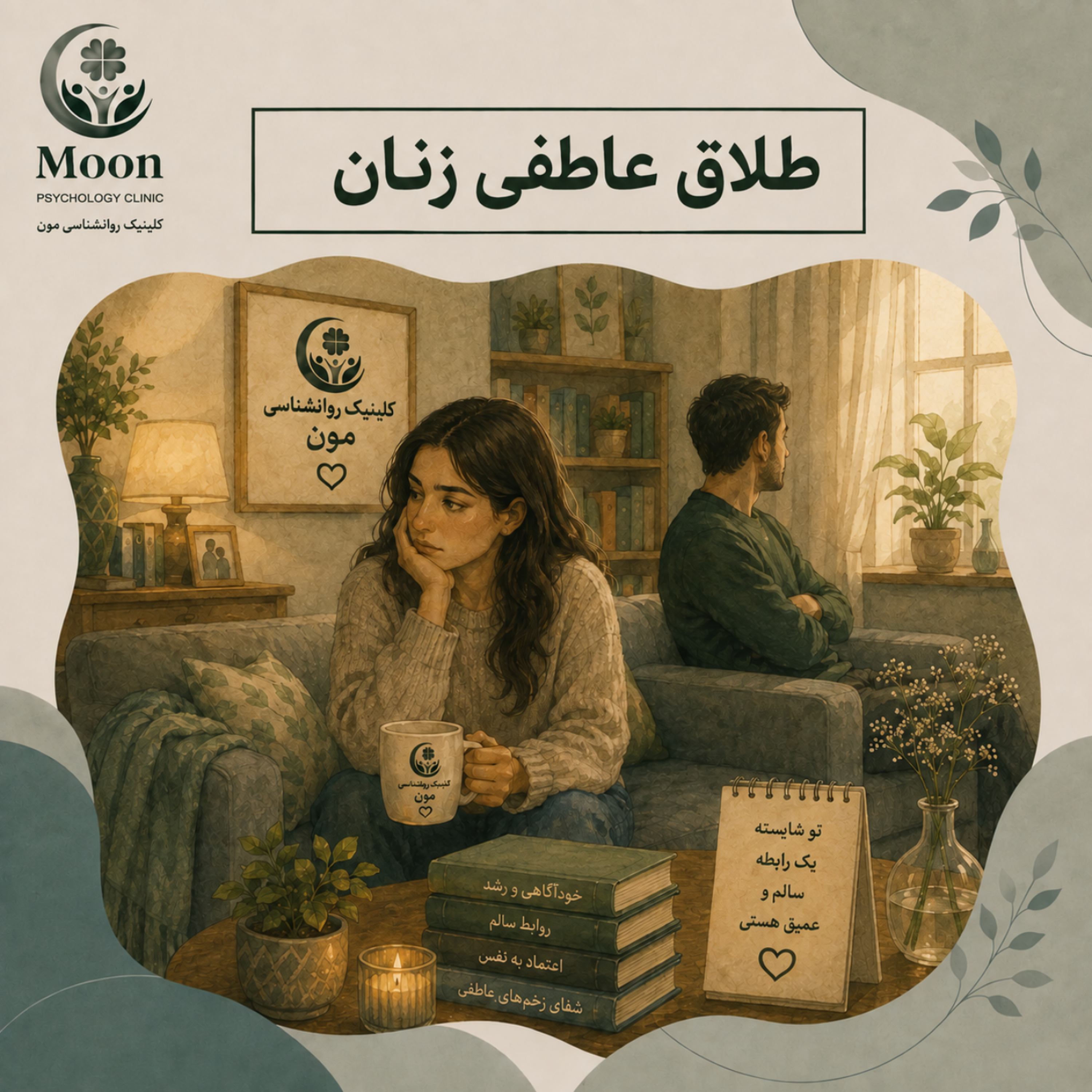 کاور طلاق عاطفی زنان