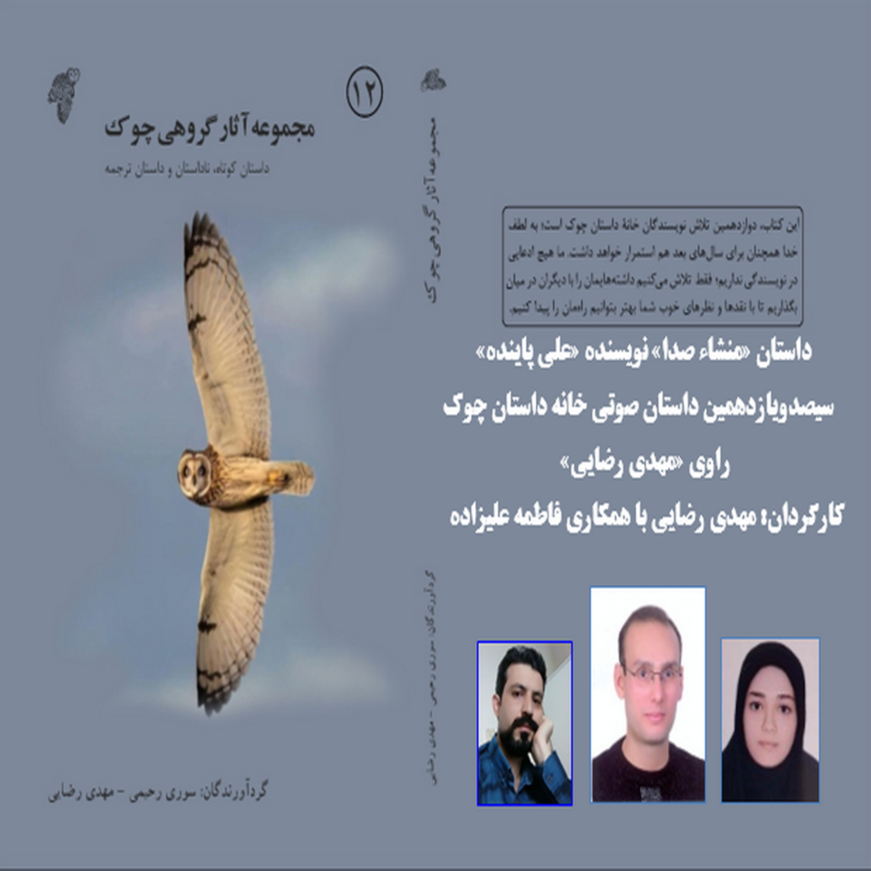 کاور داستان «منشاء صدا» نویسنده «علی پاینده»