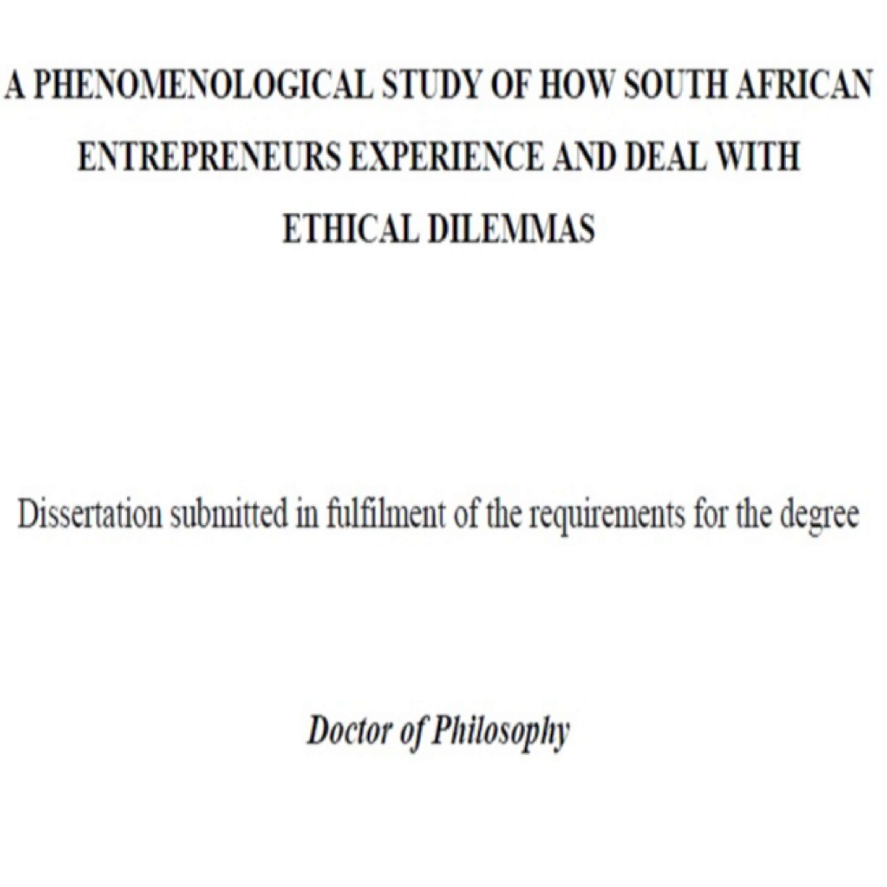 کاور 4- A PHENOMENOLOGICAL STUDY OF HOW SOUTH AFRICAN Persian