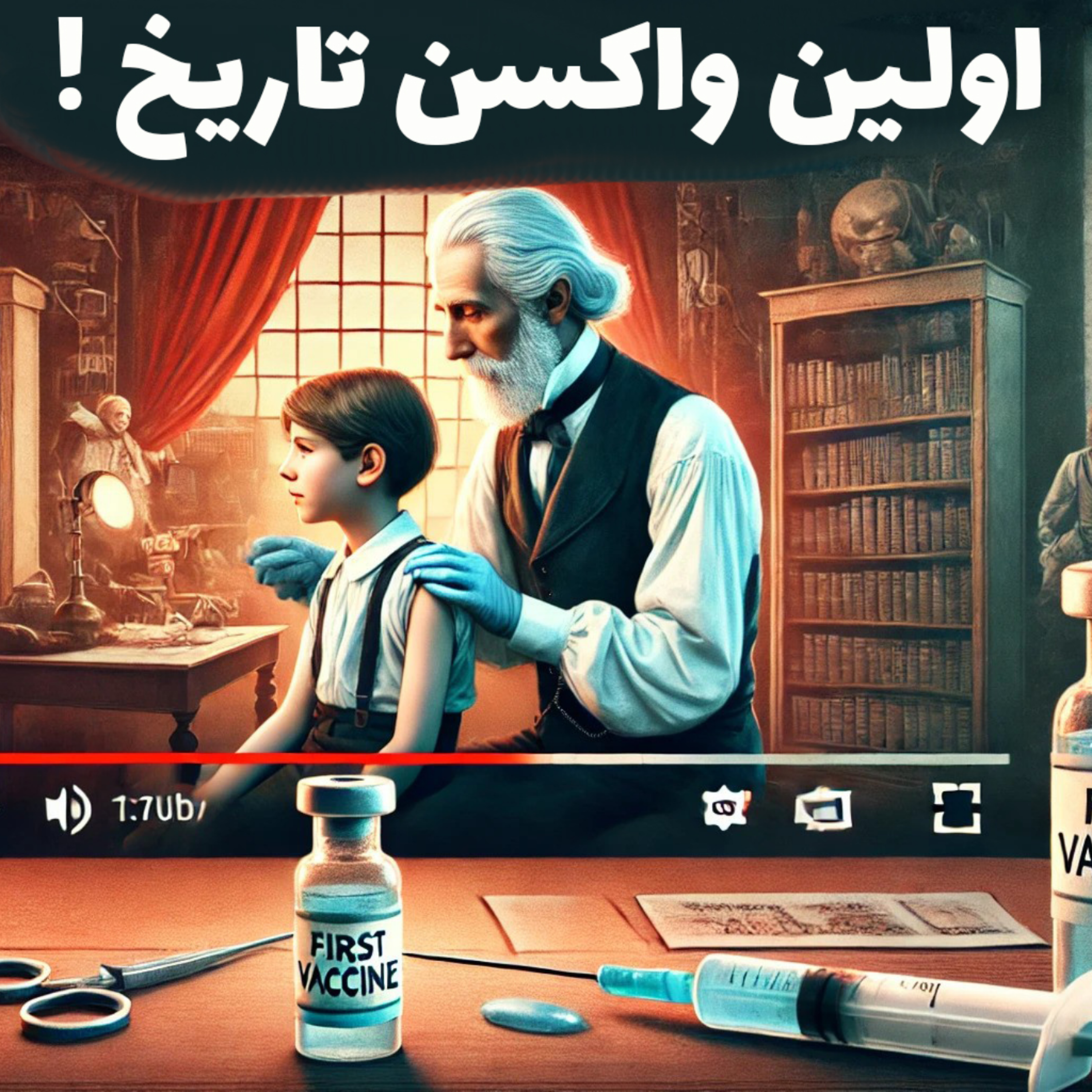 کاور ماجرای اولین واکسن در تاریخ پزشکی جهان! " تاریخ پزشکی "