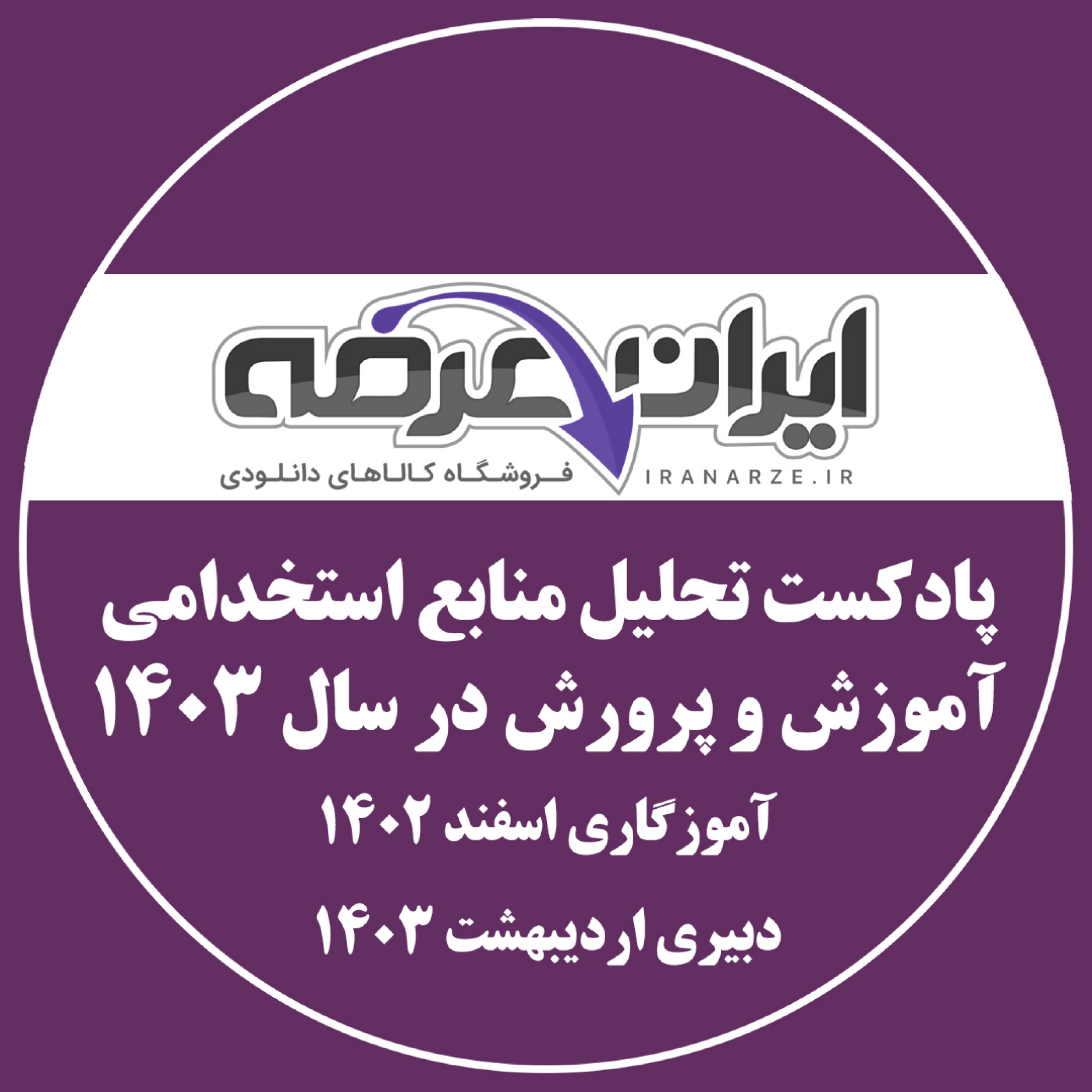 کاور پادکست تحلیل منابع استخدامی آموزش و پرورش در سال ۱۴۰3