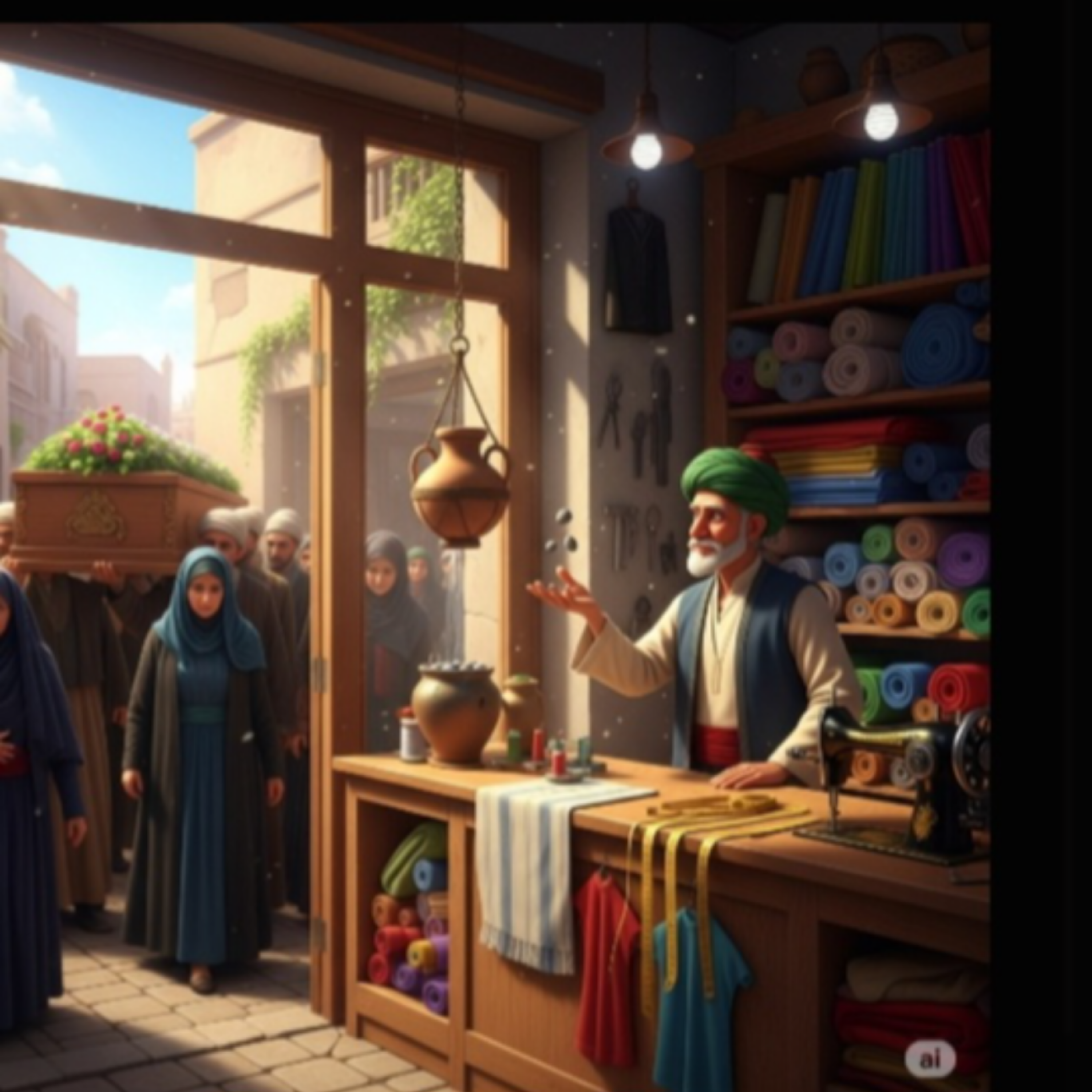 کاور ضرب المثل «خیاط هم در کوزه افتاد!»