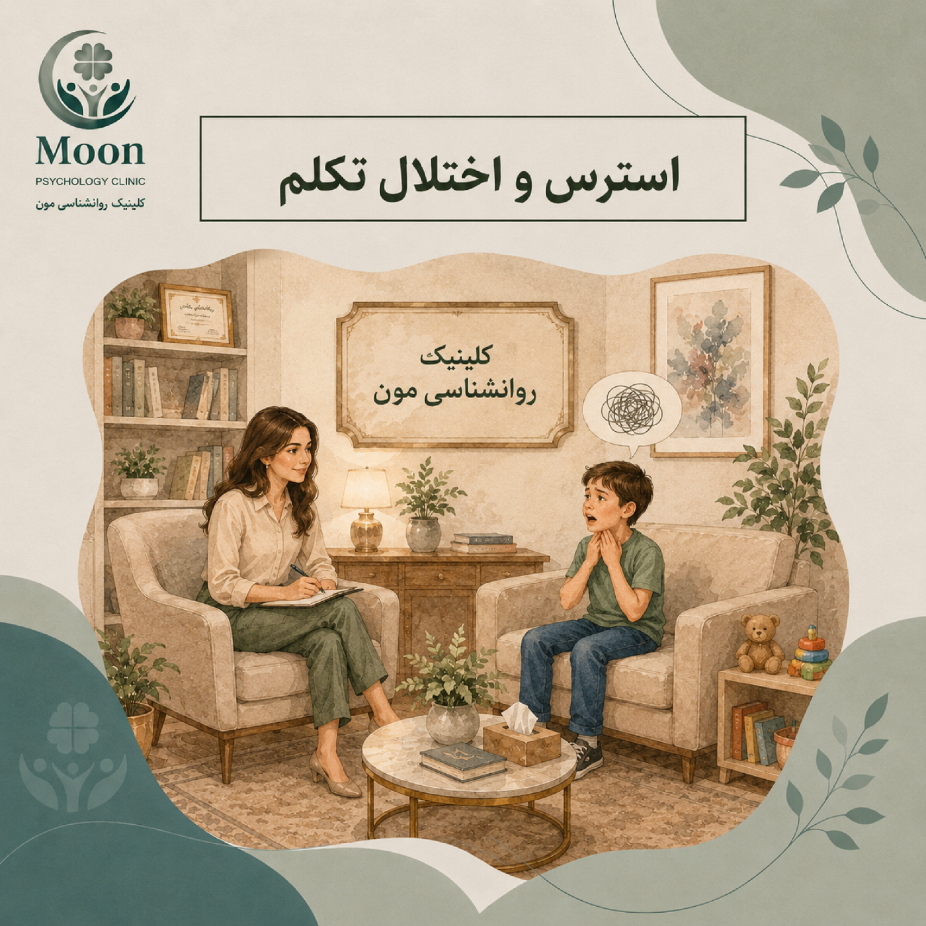 کاور استرس و اختلال تکلم