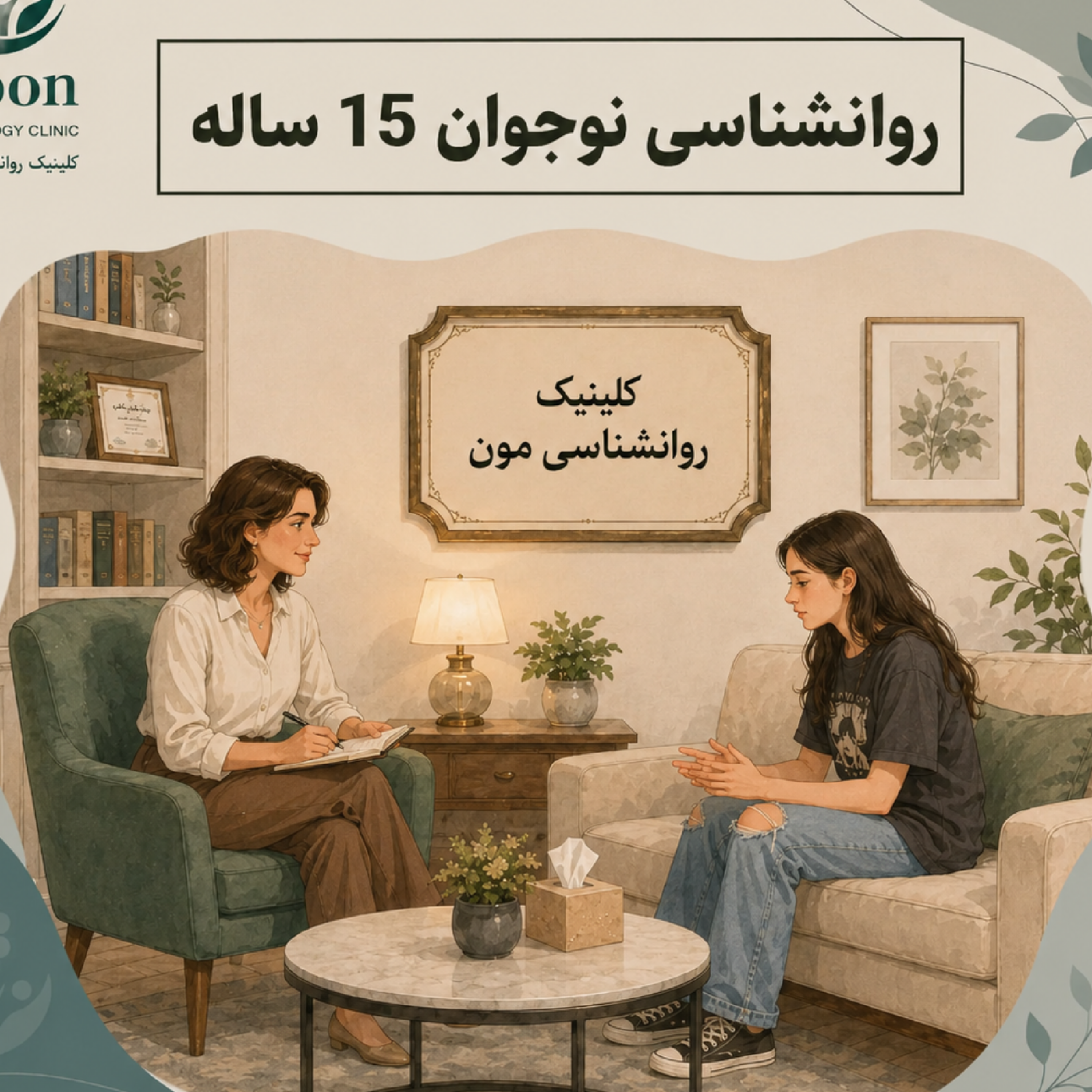 کاور روانشناسی نوجوان 15 ساله