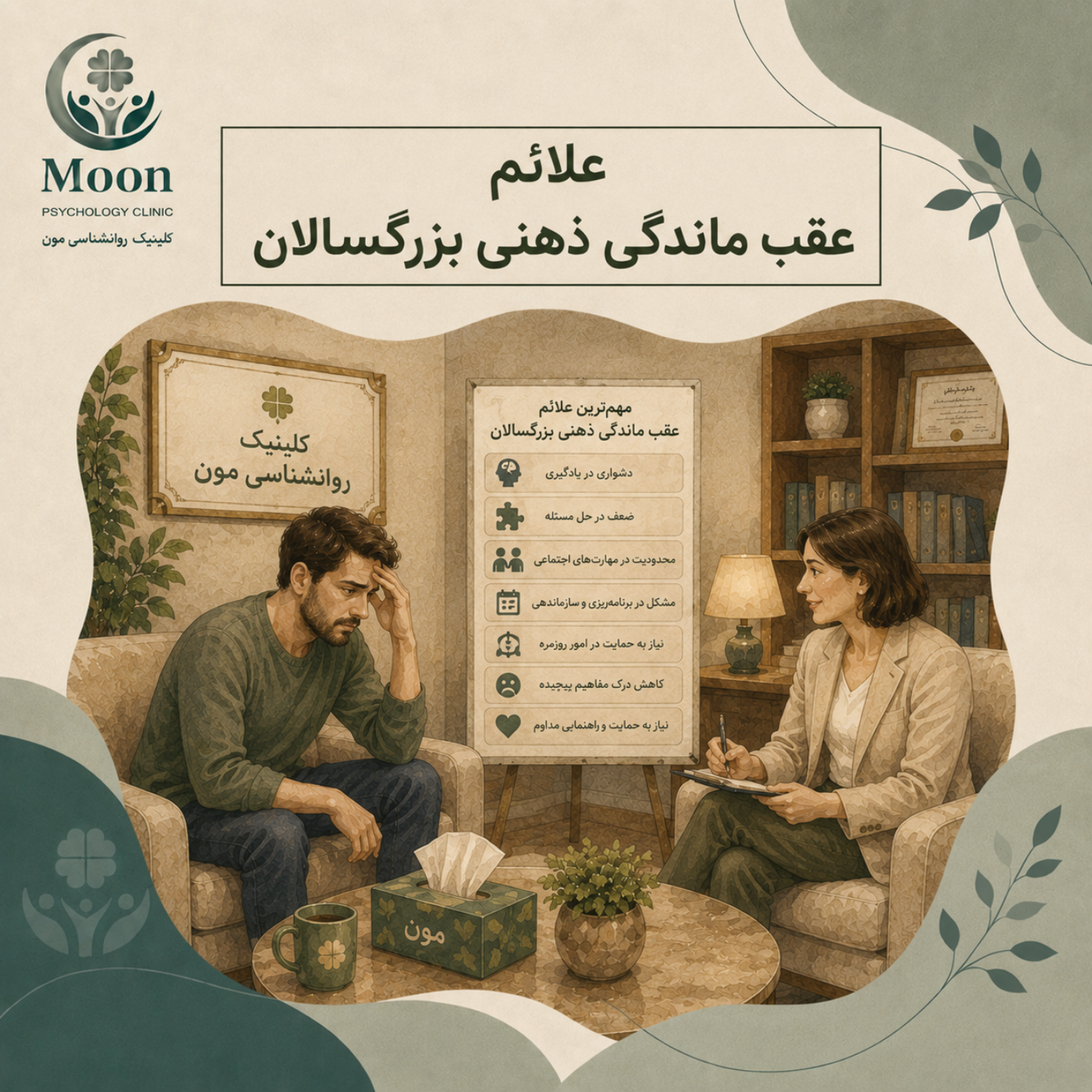 کاور علائم عقب ماندگی ذهنی بزرگسالان