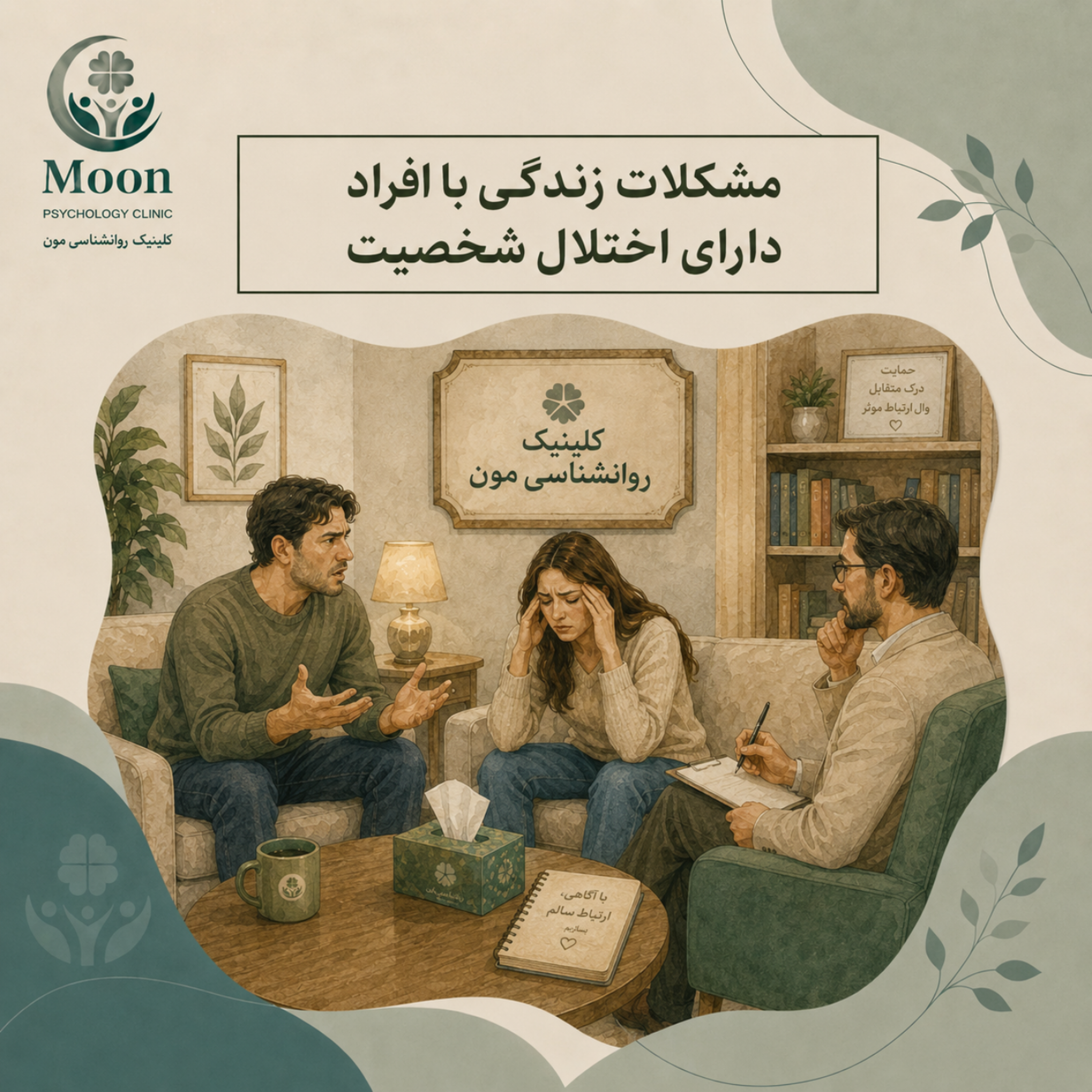 کاور مشکلات زندگی با افراد دارای اختلال شخصیت