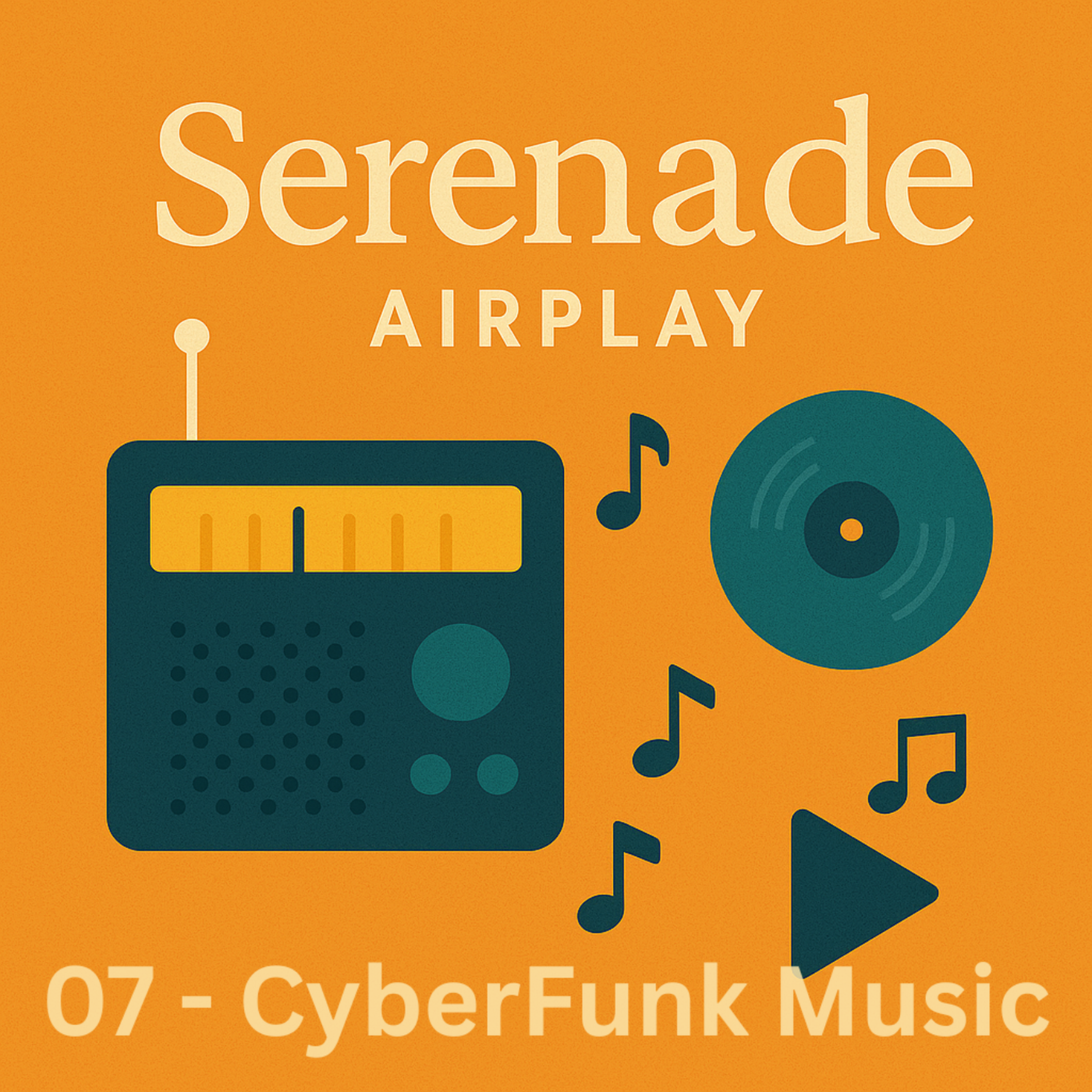 رادیو سرناد ۰۷ | یک ساعت موسیقی سایبرفانک با فرکانس ۴۳۲ هرتز برای لحظات شبانه