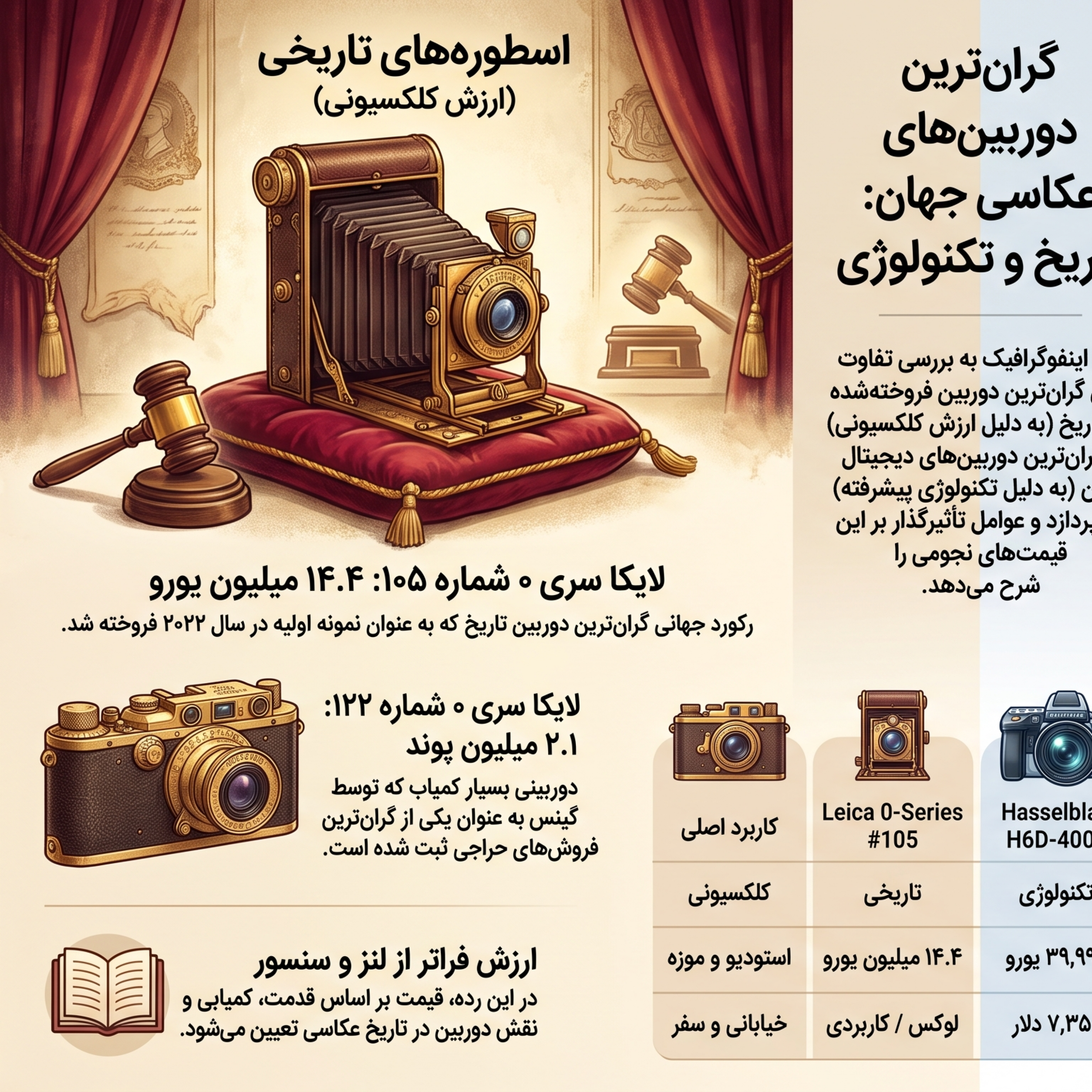 کاور گرانترین دوربین عکاسی