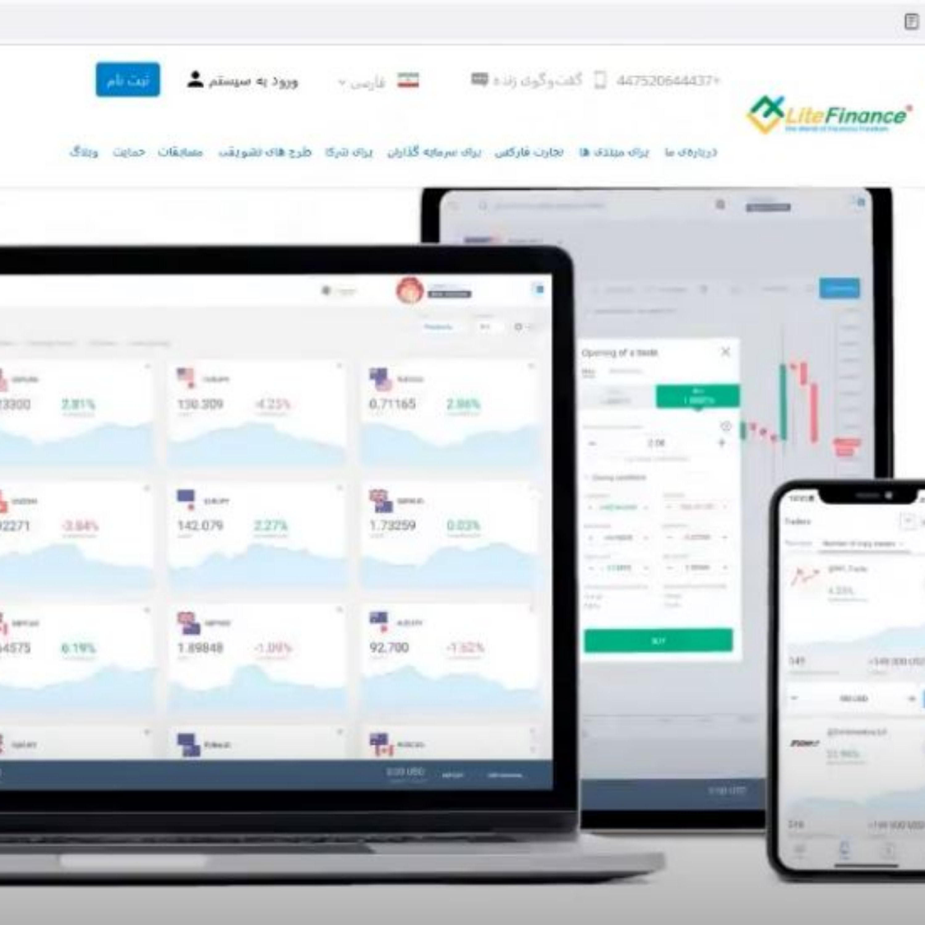 کاور بروکر لایت فارکس برای فارسی زبانان