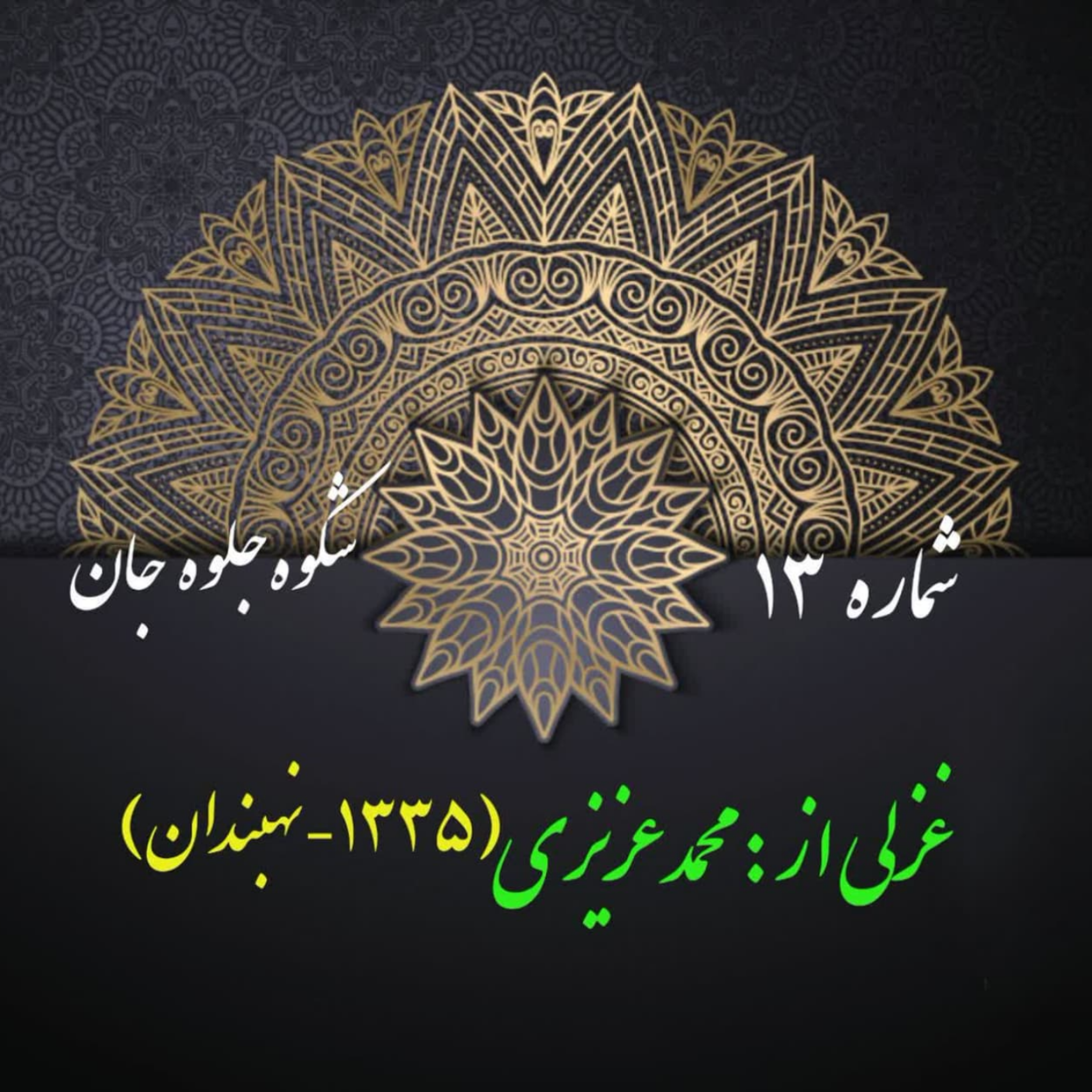 کاور شمارۀ 13- غزلی از محمد عزیزی