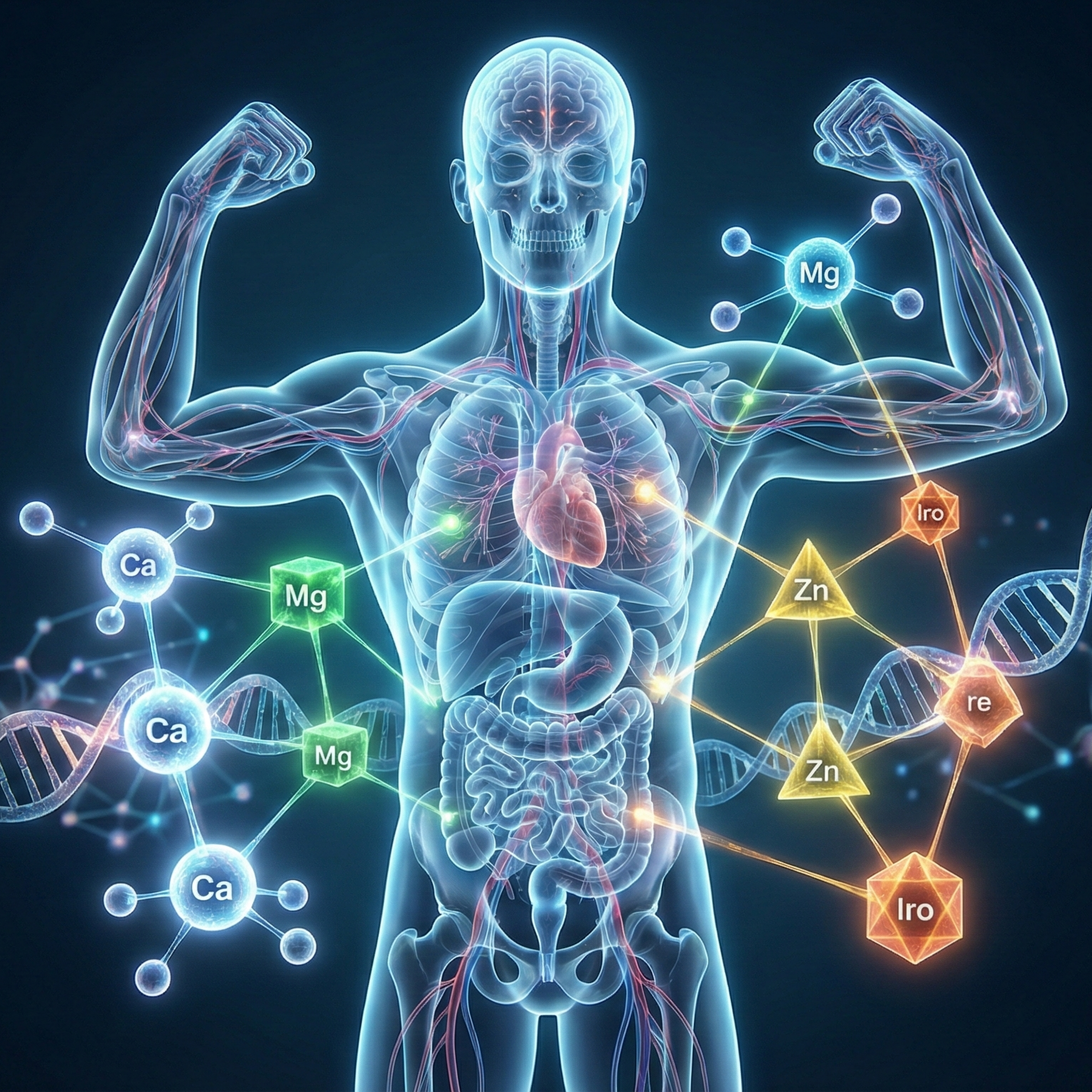 کاور نقشه جامع مواد معدنی و عناصر کمیاب در بدن