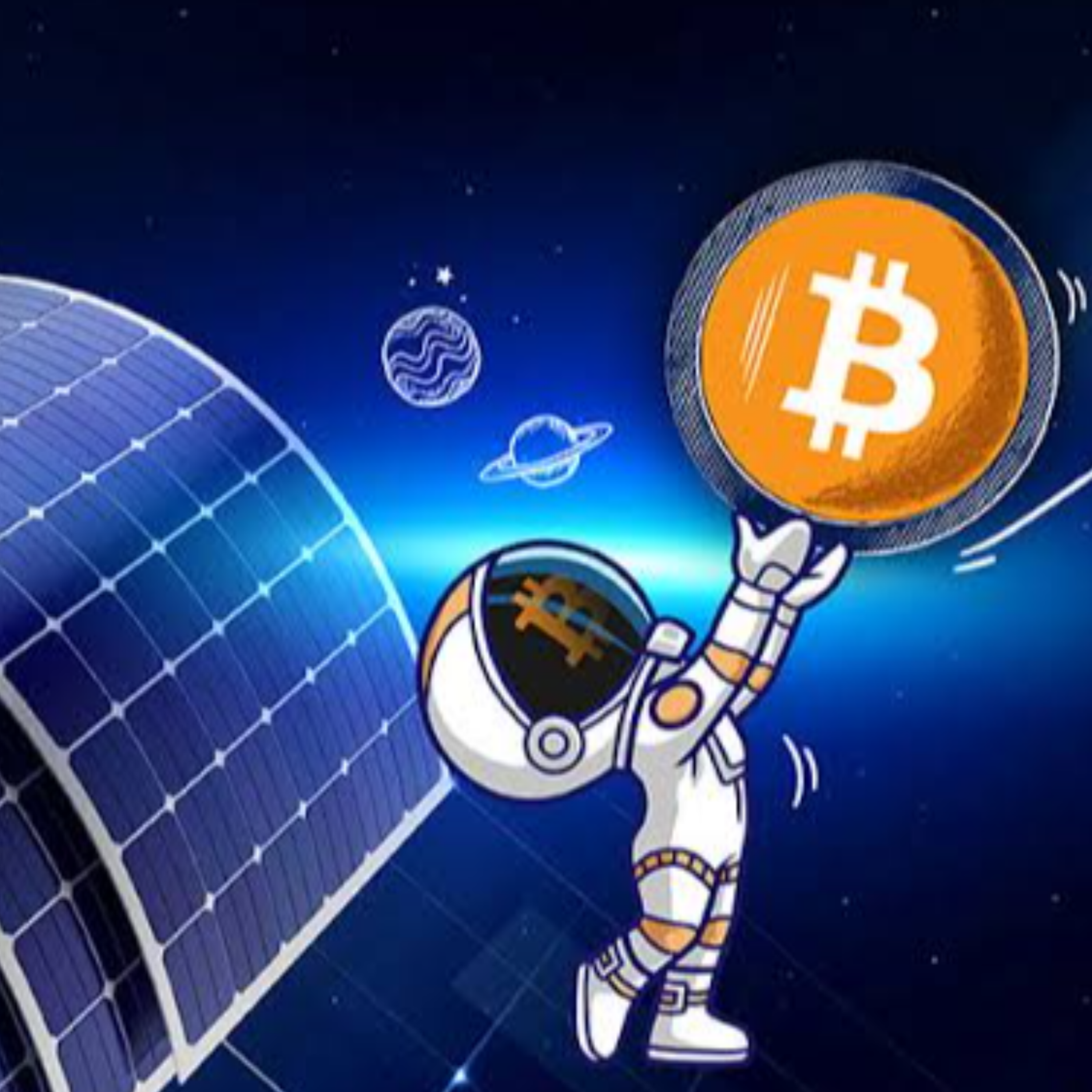 کاور استخراج بیت‌کوین با پنل خورشیدی
