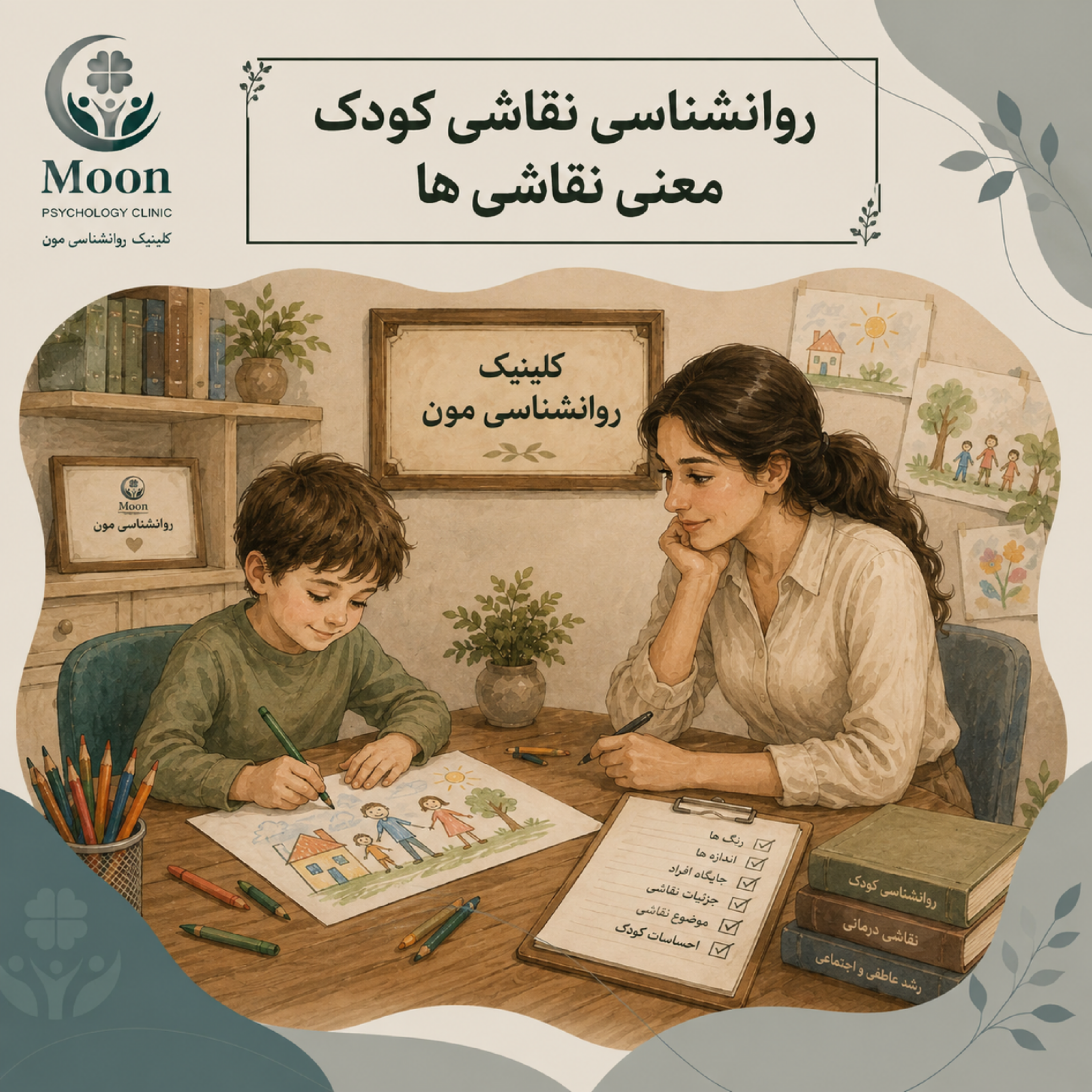 کاور روانشناسی نقاشی کودک معنی نقاشیها