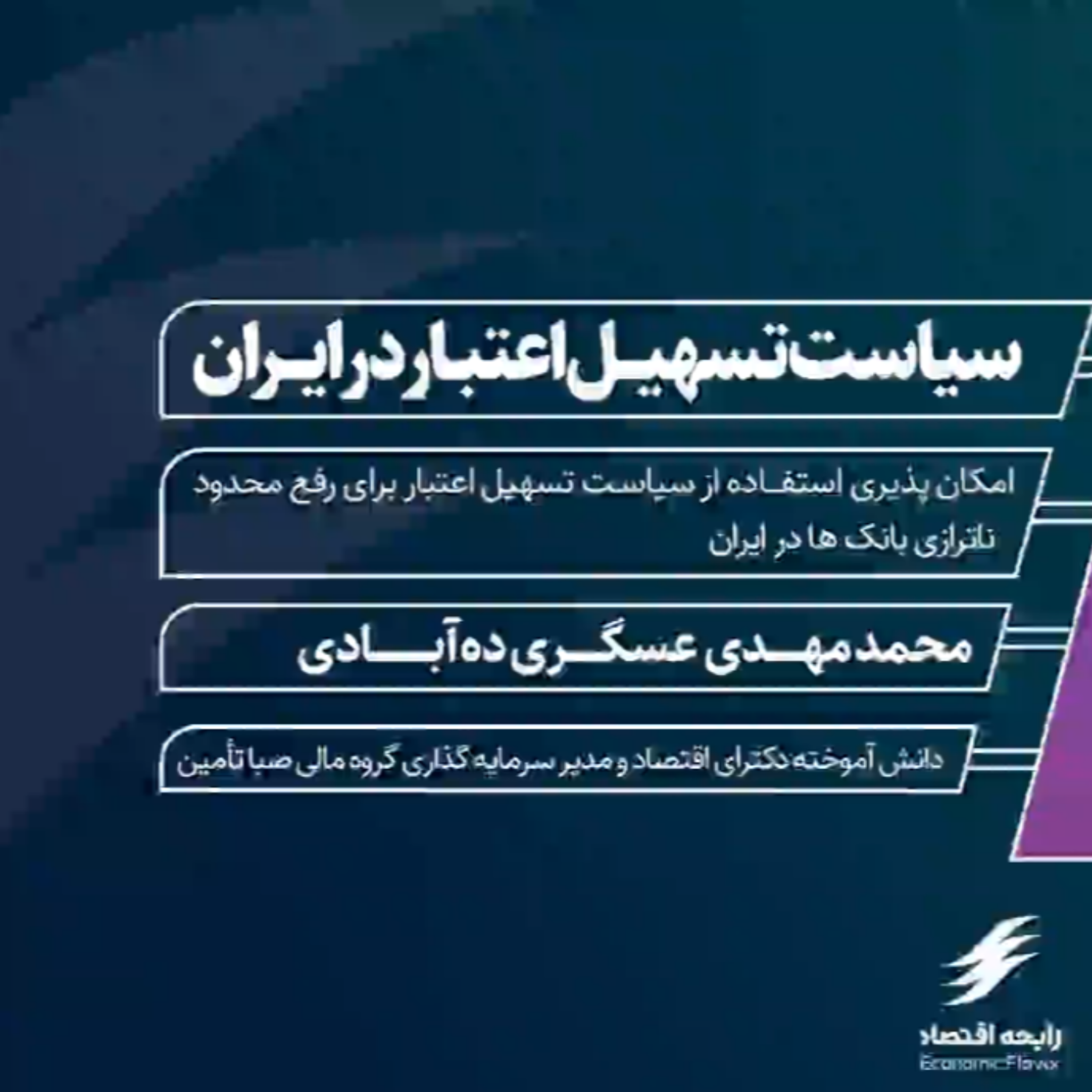 کاور سیاست تسهیل اعتبار در ایران