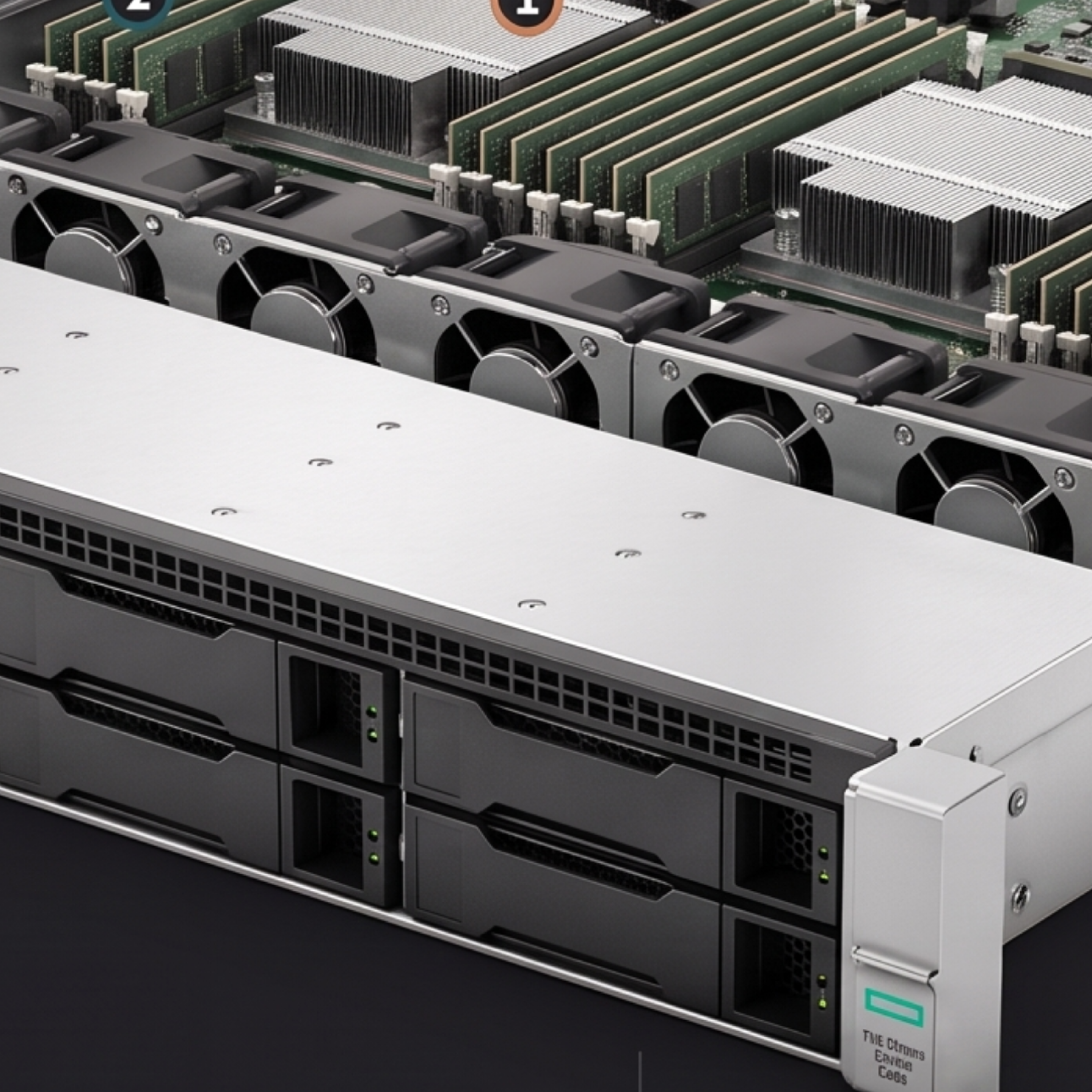 کاور سرور HPE ProLiant DL380 Gen9 E5-2630v4 با 8GB RAM و P440ar