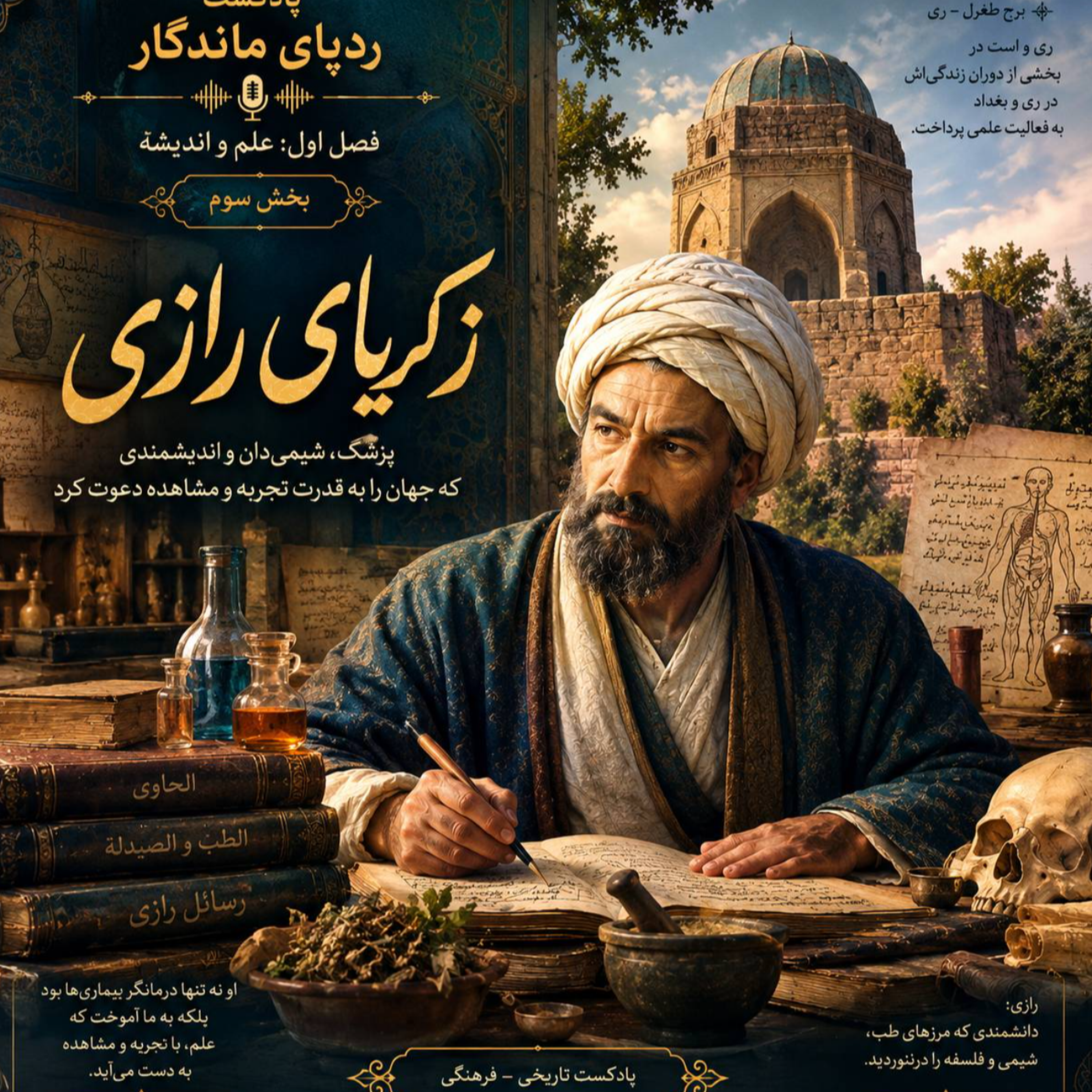 کاور بزرگان علم و اندیشه- قسمت 3- محمد زکریای رازی