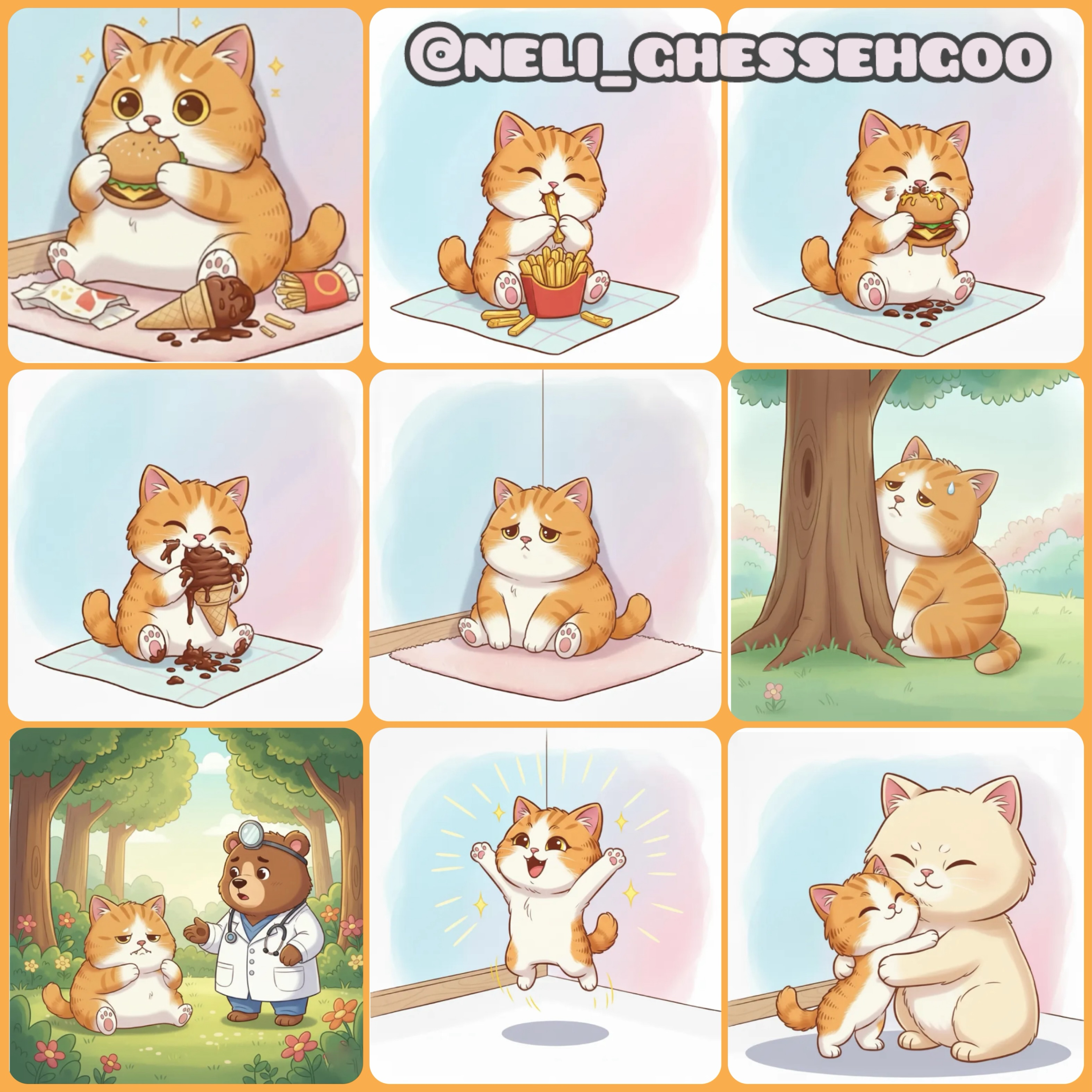 تامی گربه شکمو 🐯