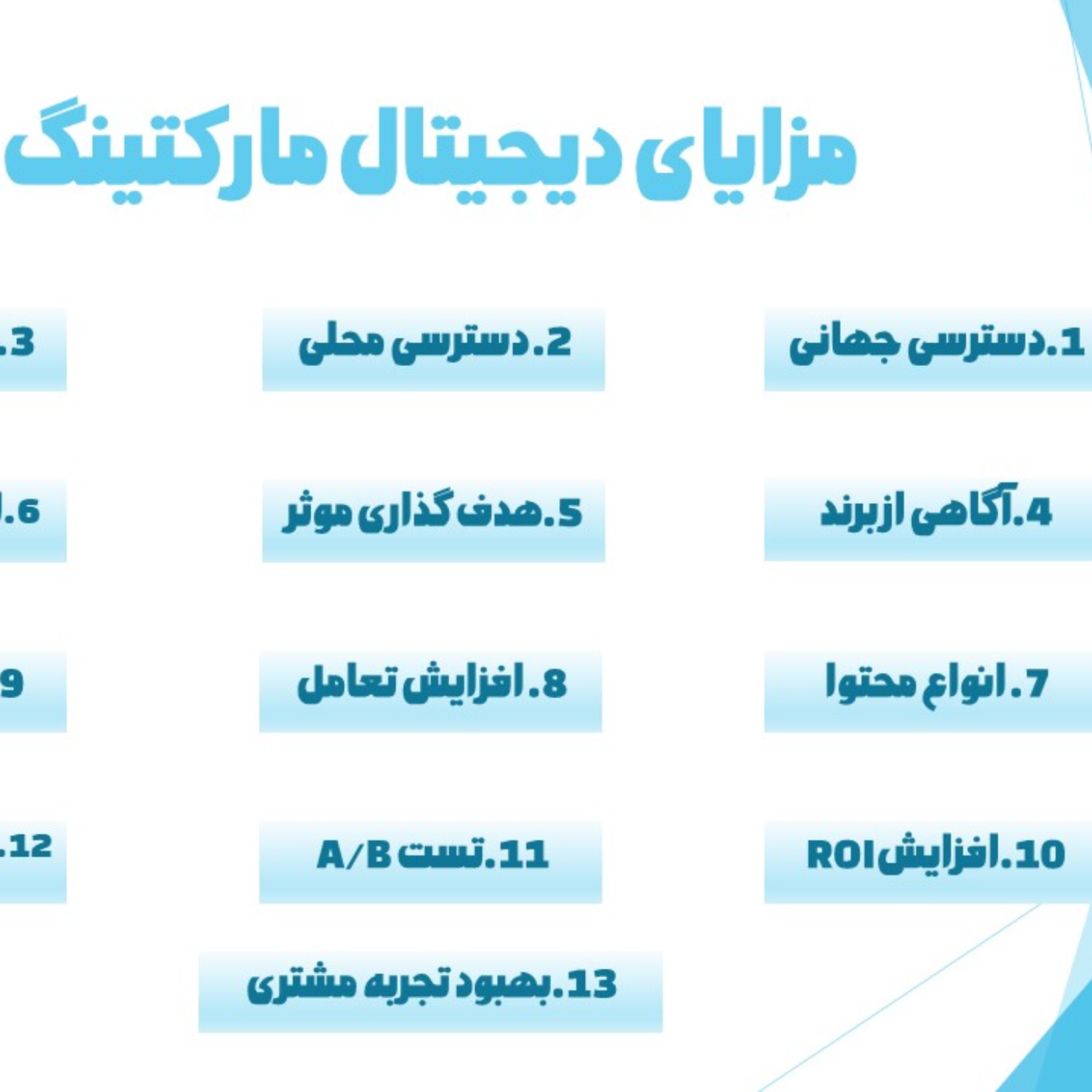 کاور مزایای دیجیتال مارکتینگ