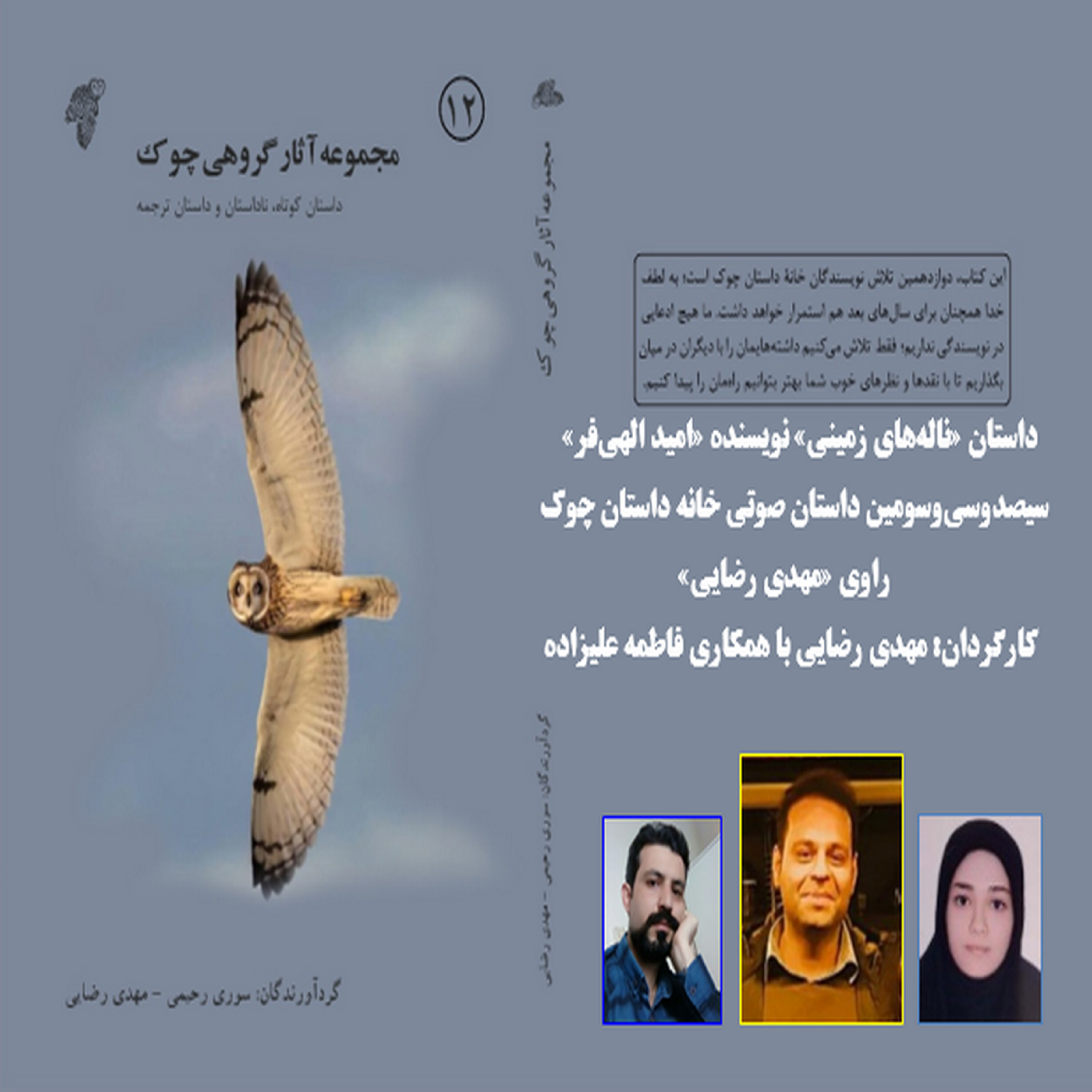 کاور داستان «نالههای زمینی» نویسنده «امید الهیفر»