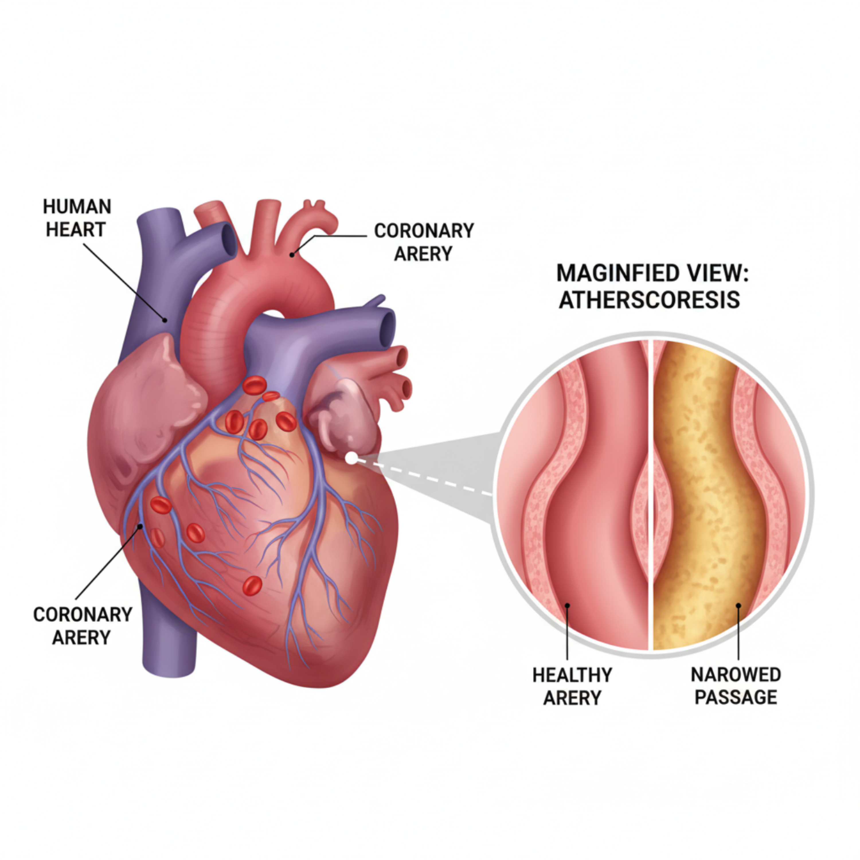 کاور از آنژین تا حمله قلبی: راهنمای کامل بیماری کرونری قلب (CHD)