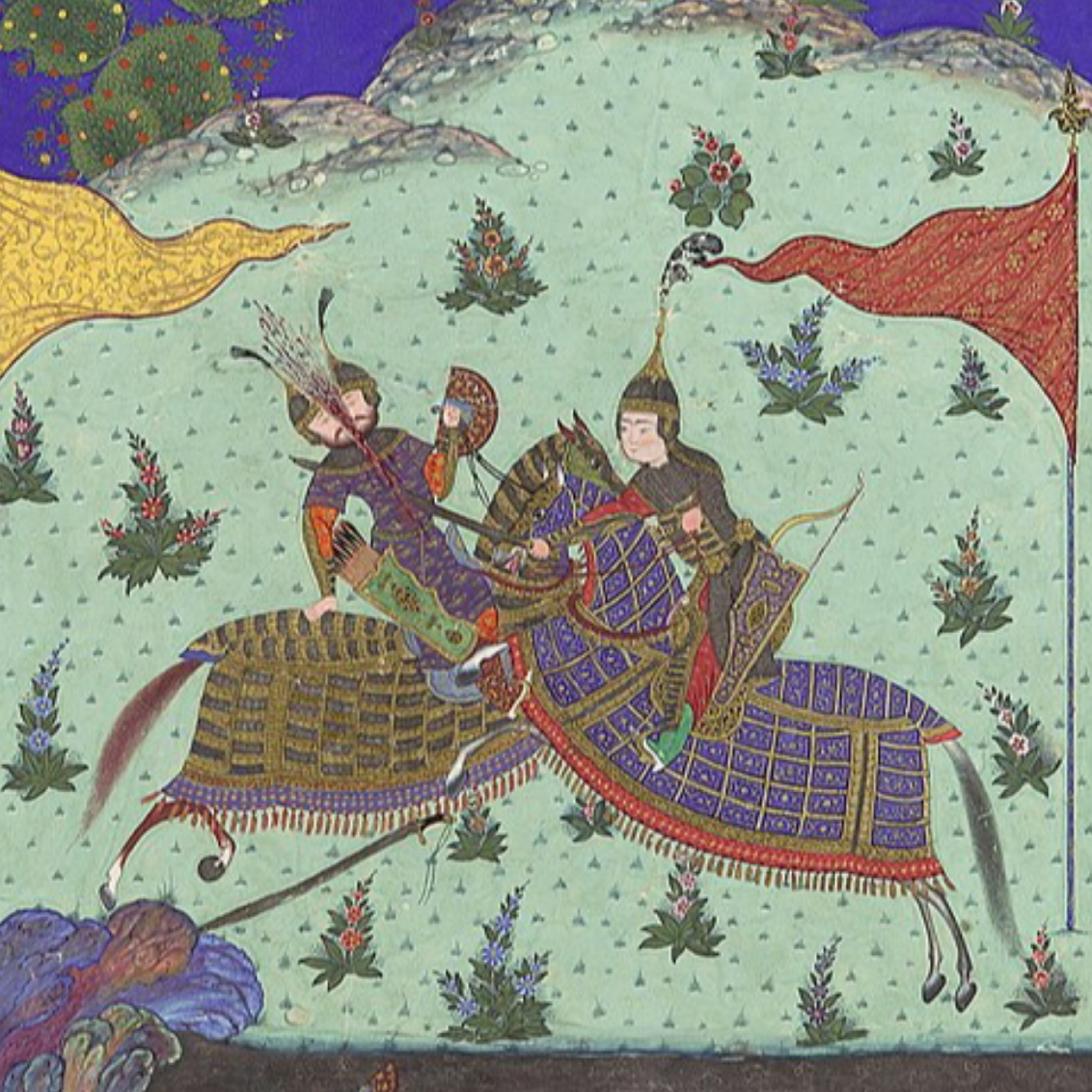 کاور نشست 140 (گفتار اندر آمدن هومان ویسه از لشکرگاه خود به لشکرگاه ایرانیان)