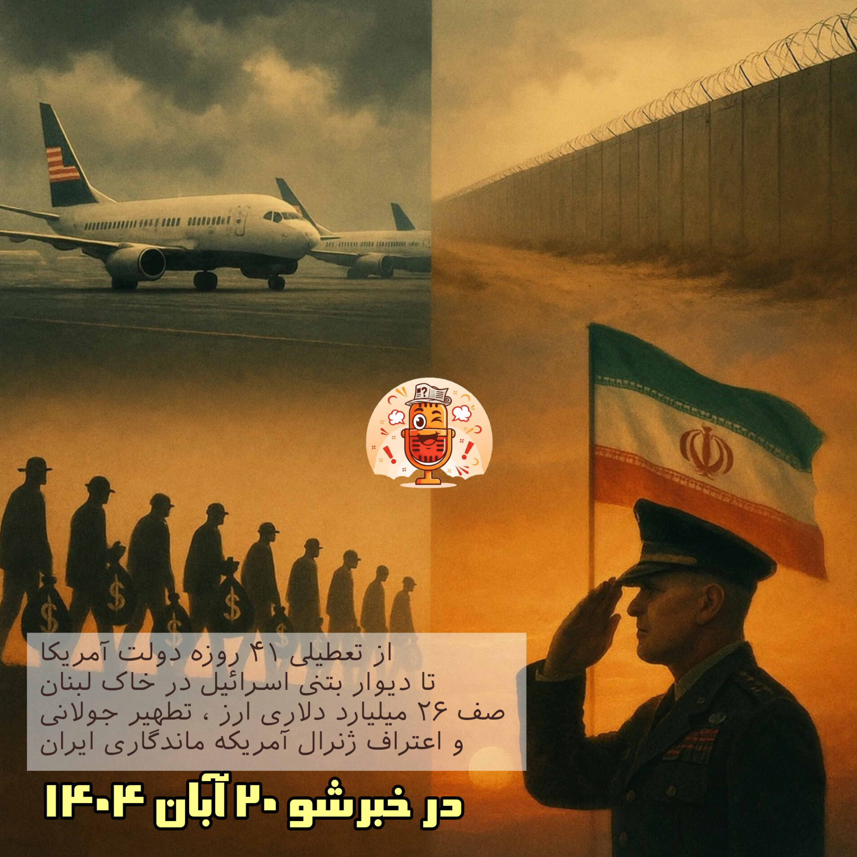 کاور خبرشو ۲۰ آبان ۱۴۰۴