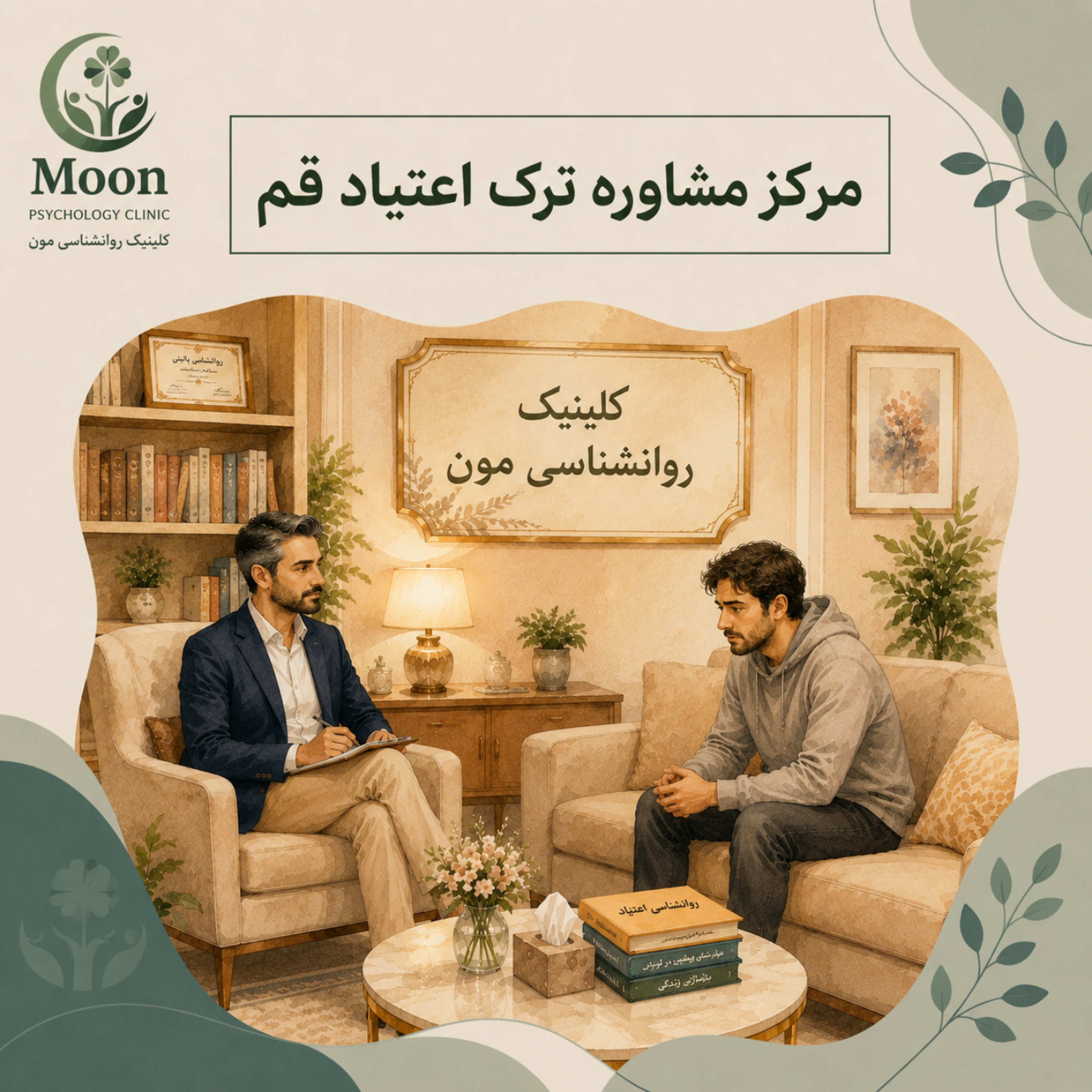 کاور مرکز مشاوره ترک اعتیاد قم