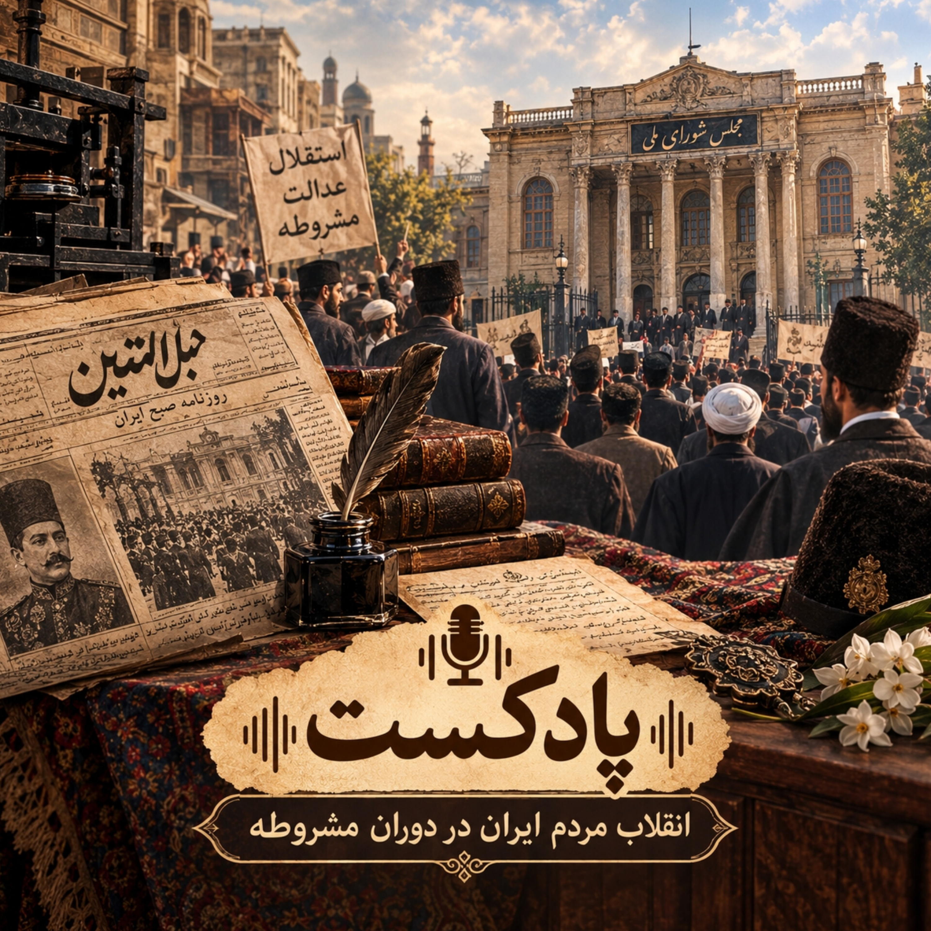 کاور پادکست بیداری ایرانیان در تاریخ معاصر