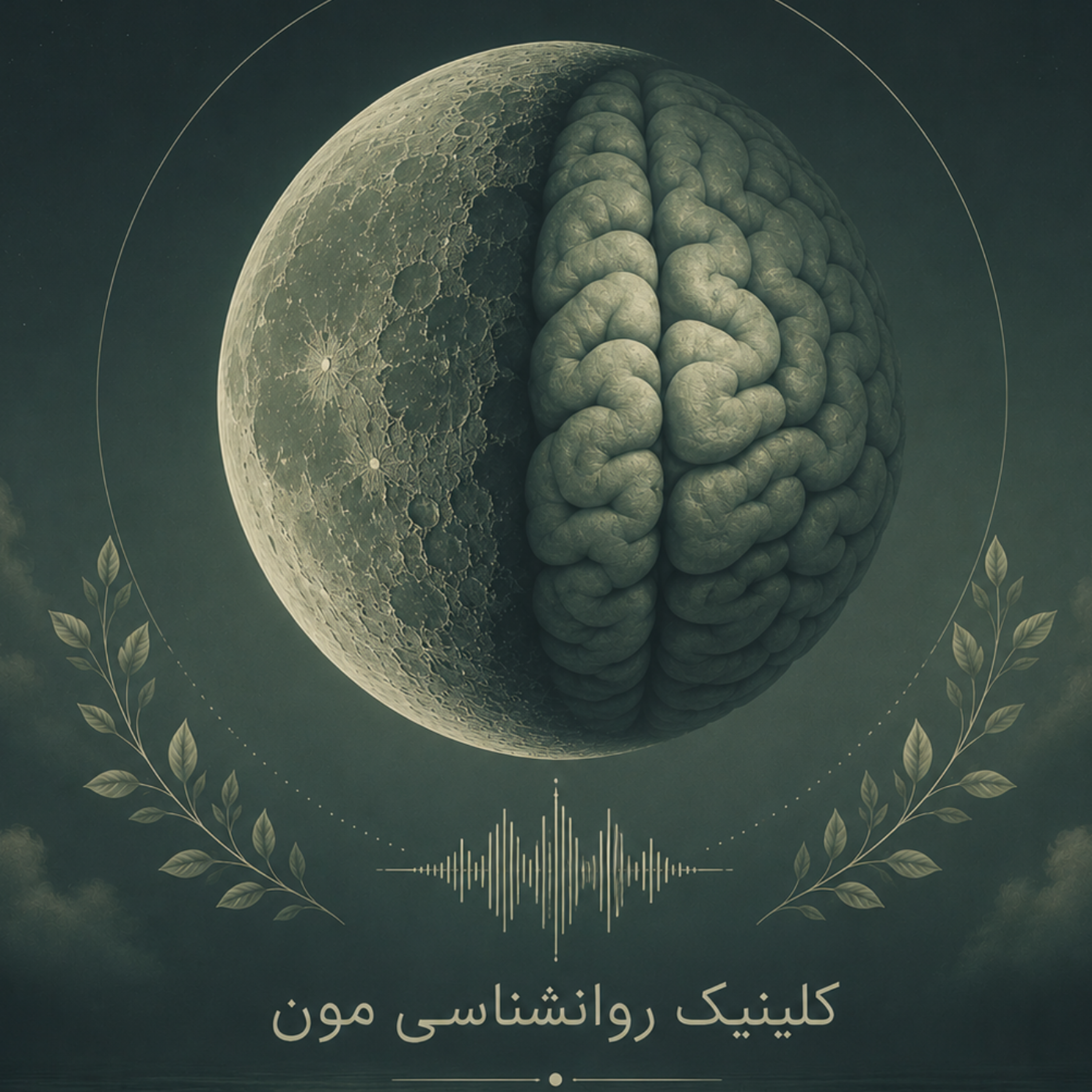 کاور پادکست مقالات کلینیک روانشناسی مون