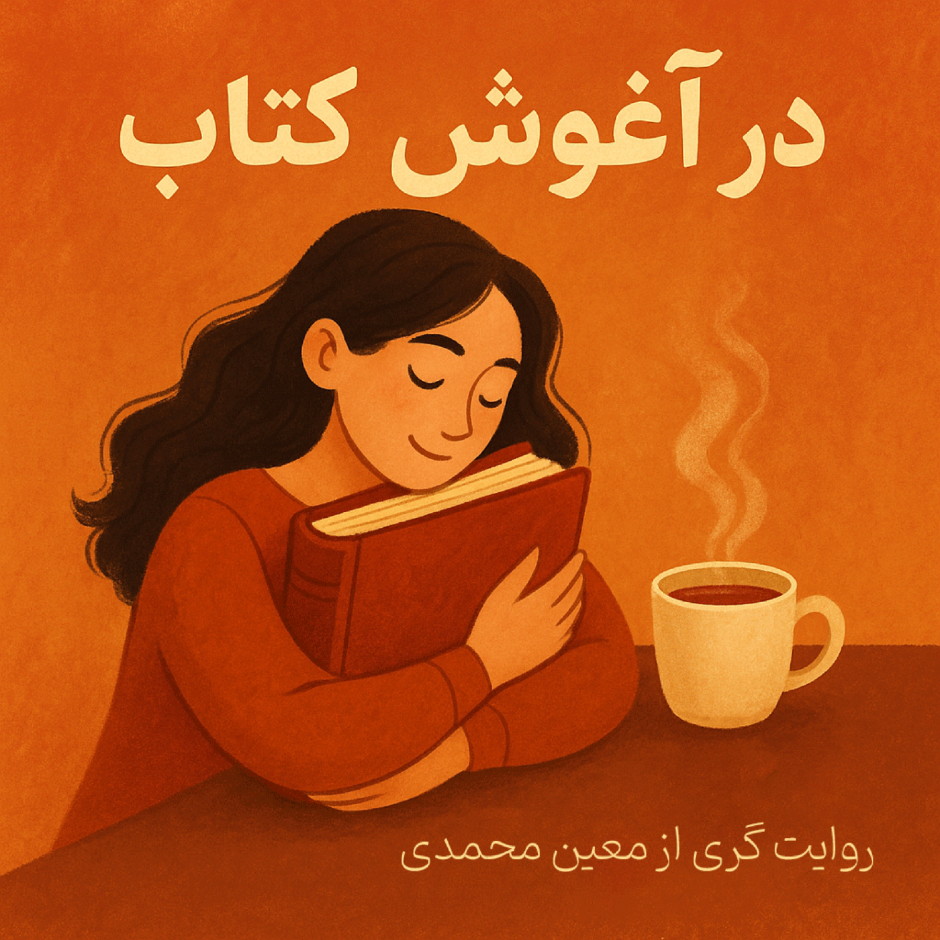 کاور در آغوش کتاب