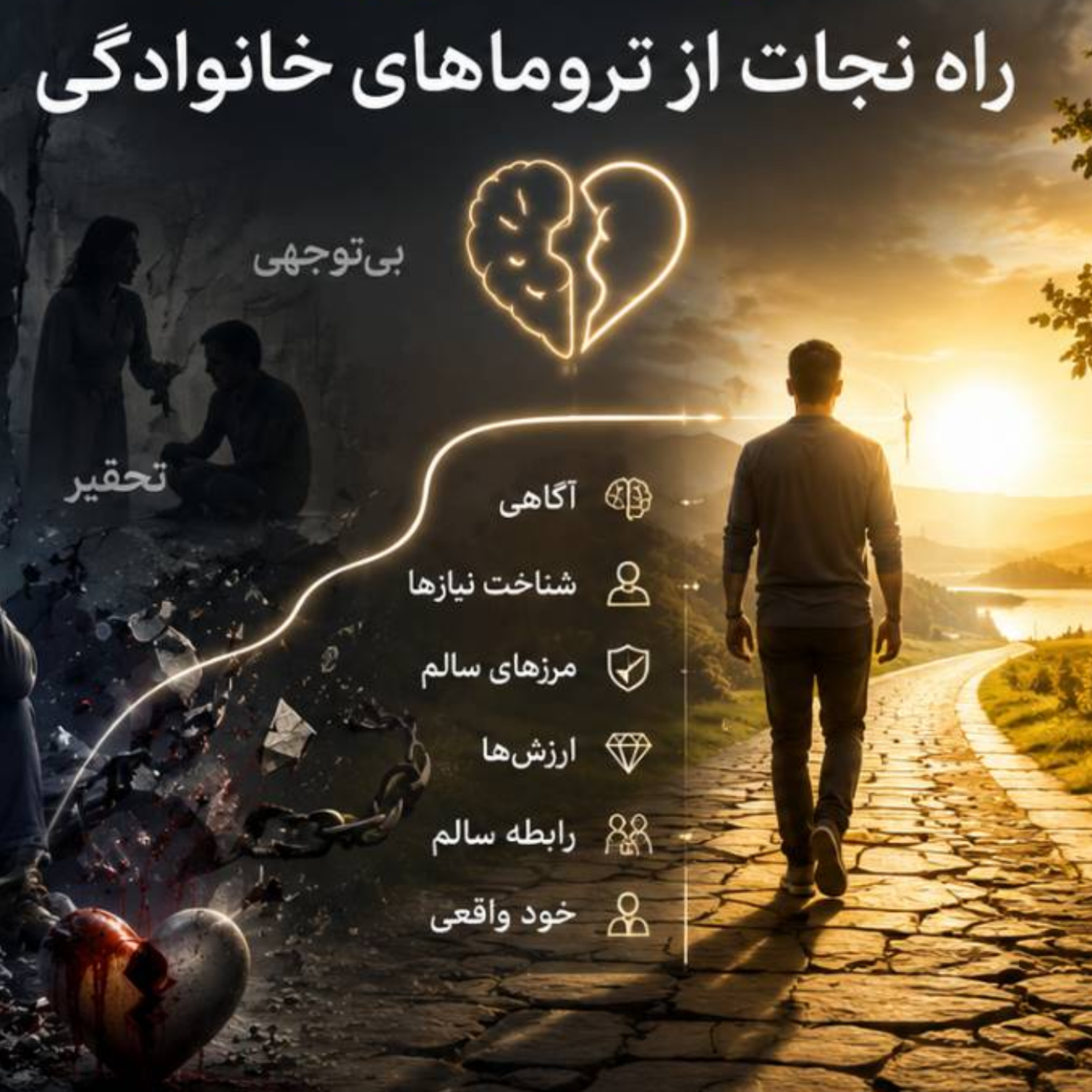 کاور راه نجات از تروماهای خانوادگی