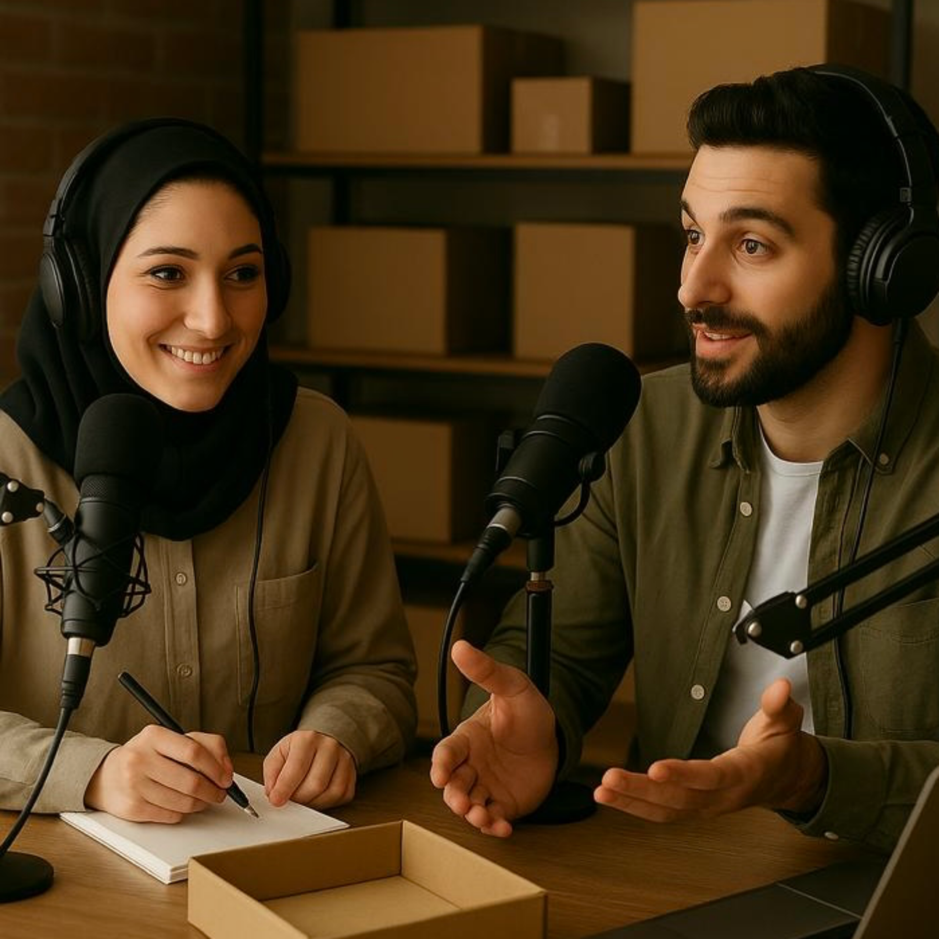 کاور پادکست تدارک حرفه ای محصولات